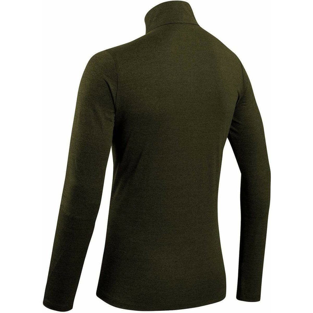 More Mile Core Half Zip Long Sleeve Mens Running Top - Green - Image 2