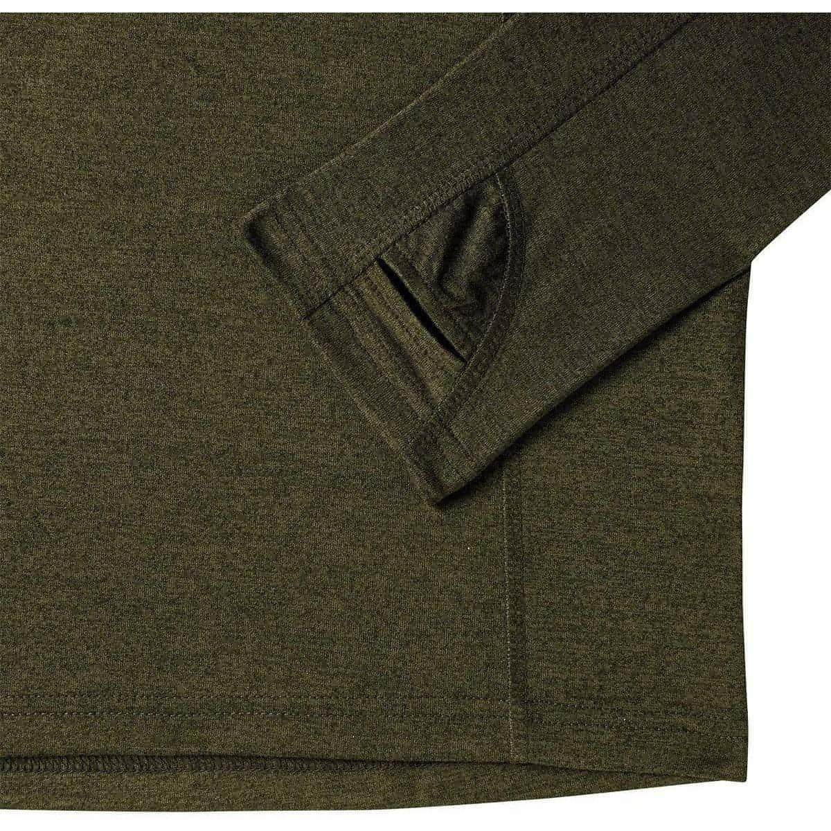 More Mile Core Half Zip Long Sleeve Mens Running Top - Green - Image 3