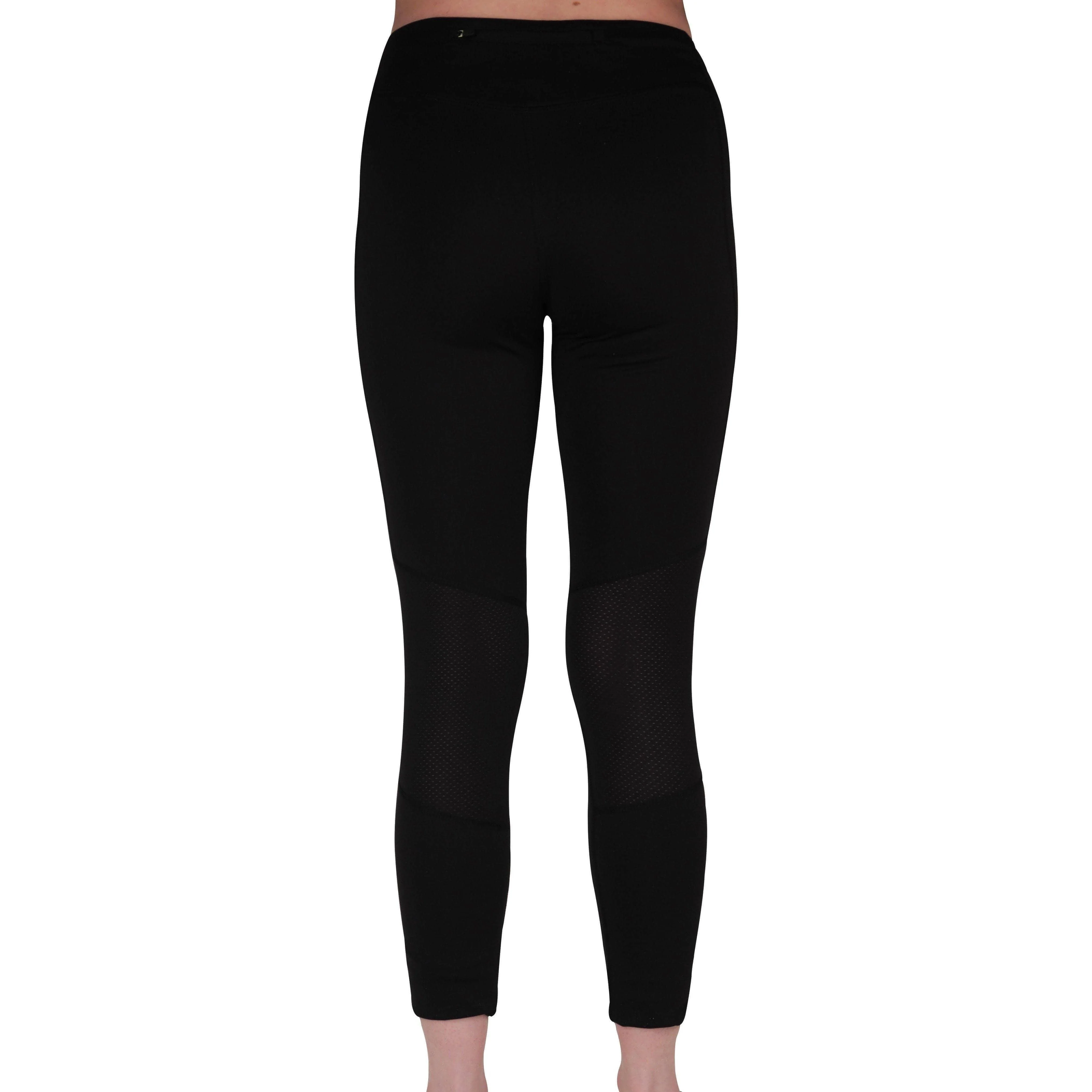 More Mile Excel Womens 7/8 Running Tights - Black - Image 2