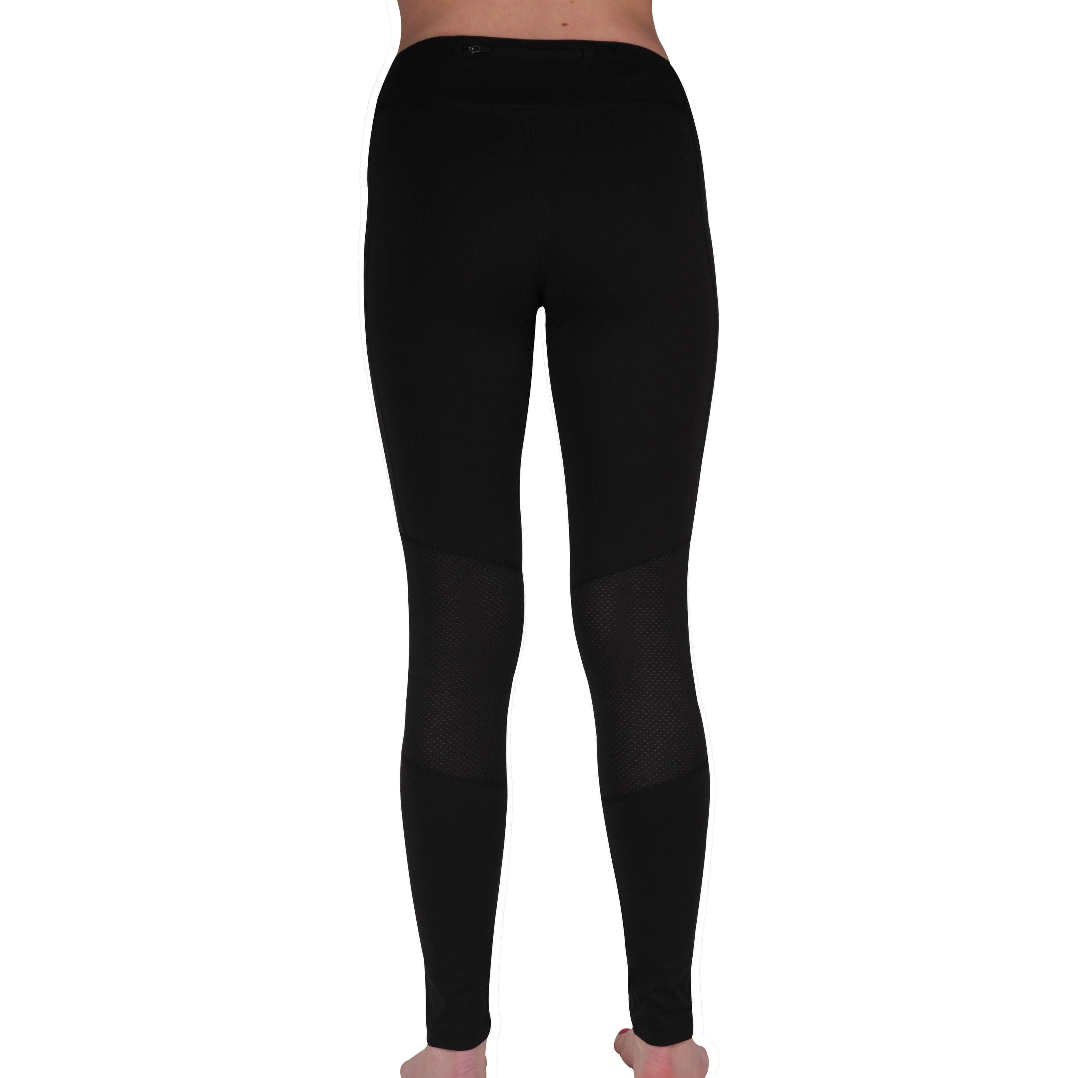 More Mile Excel Womens Long Running Tights - Black - Image 2