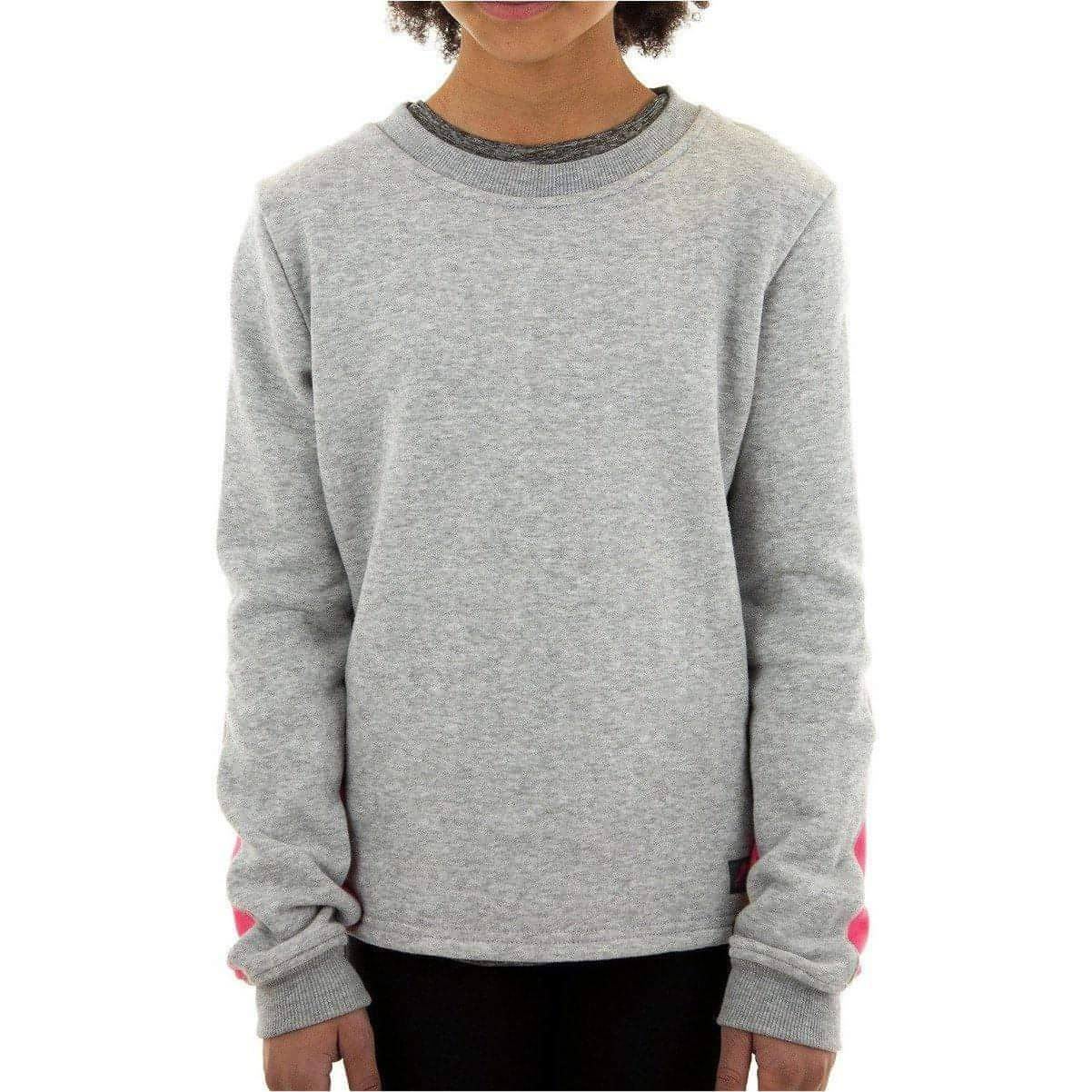 More Mile Girls Fleece Sweatshirt - Grey