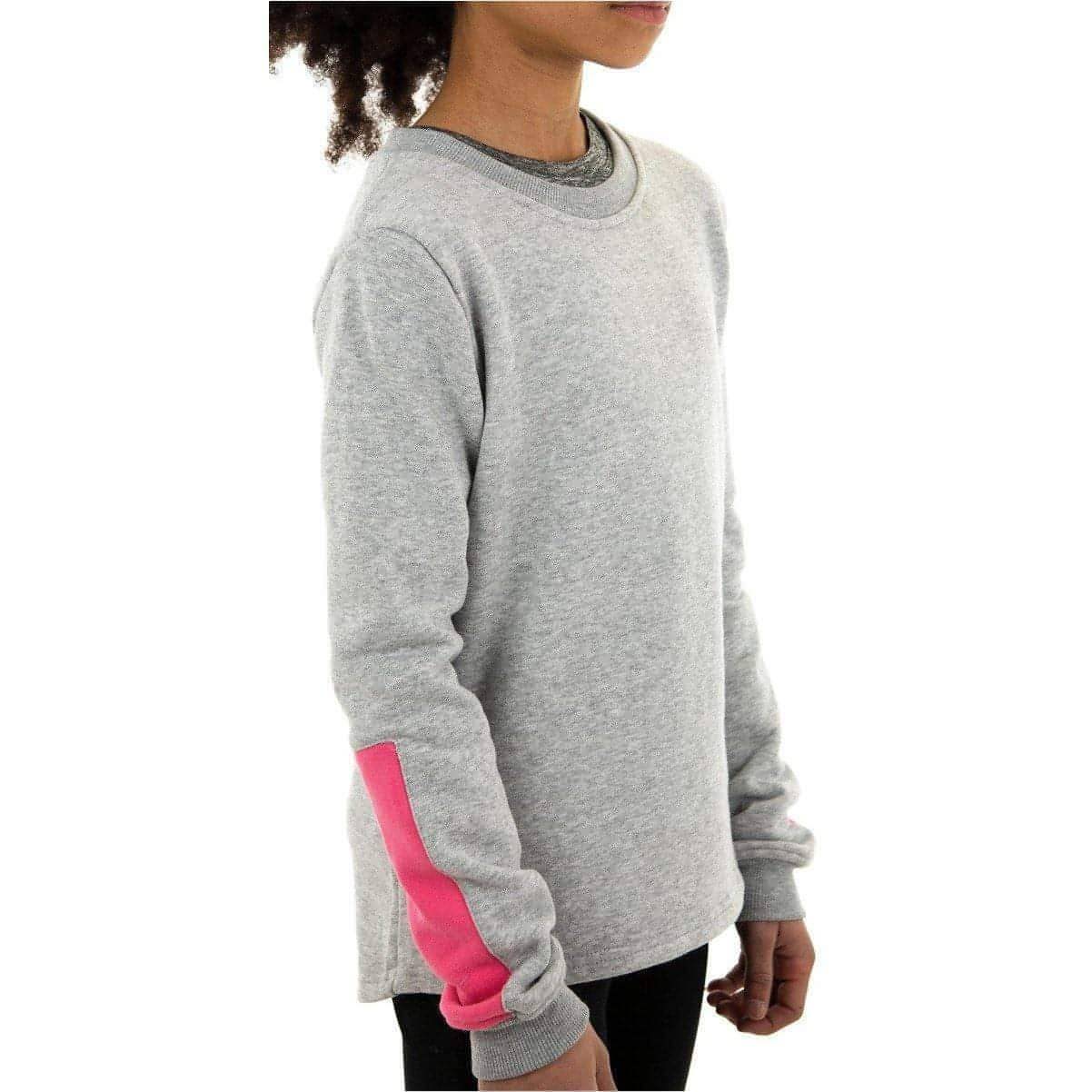 More Mile Girls Fleece Sweatshirt - Grey - Image 2