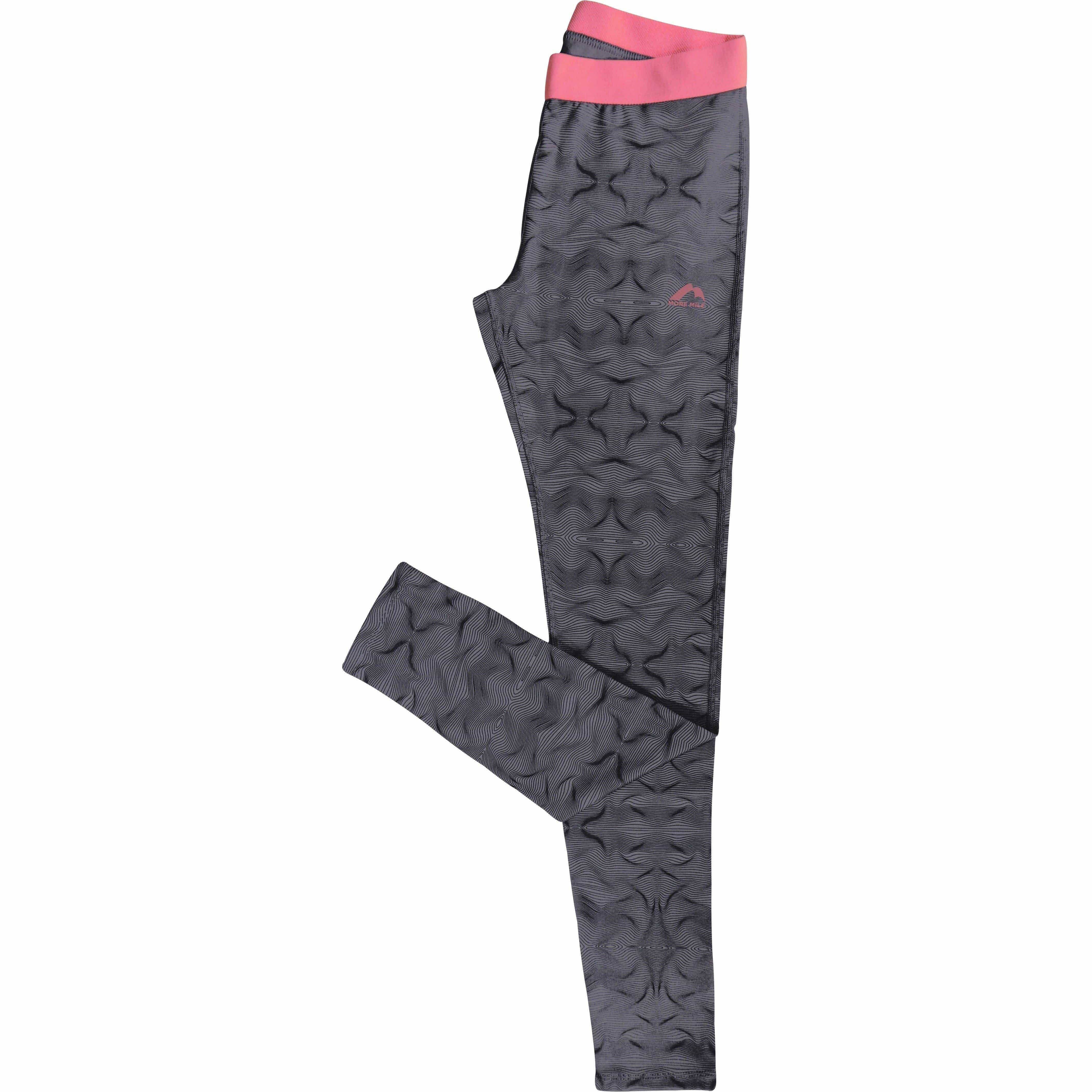 More Mile Girls Long Running Tights - Grey - Image 4