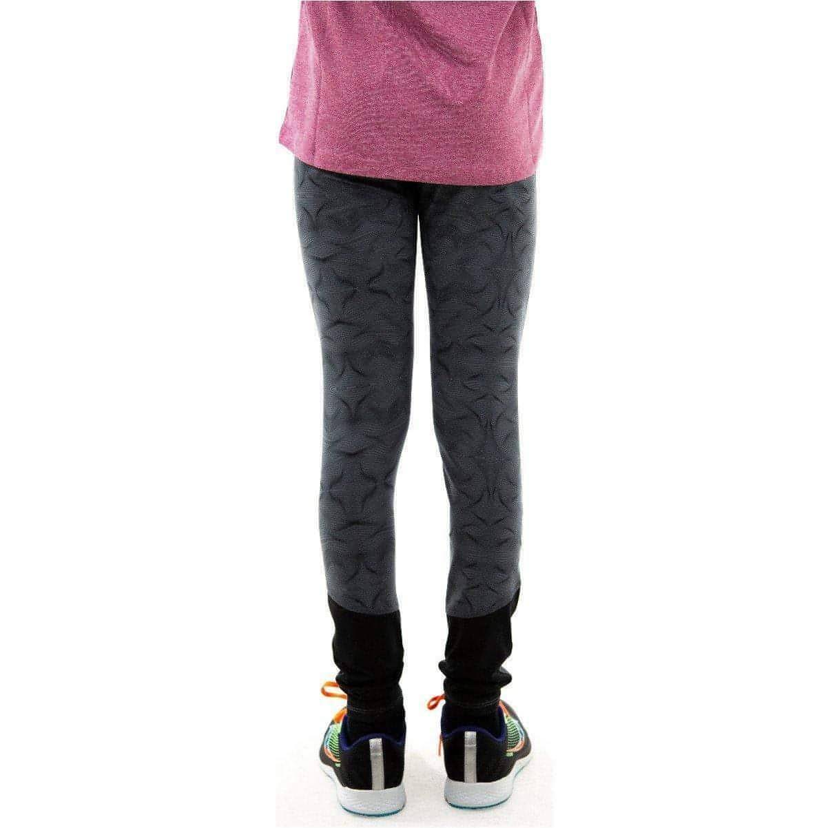 More Mile Girls Long Running Tights - Grey - Image 2