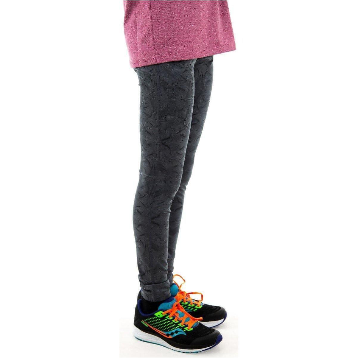 More Mile Girls Long Running Tights - Grey - Image 3