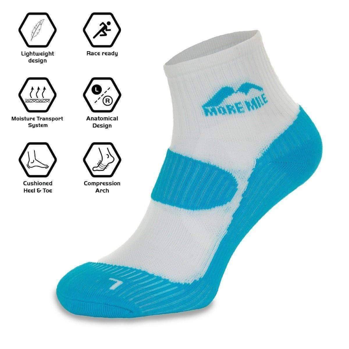 More Mile London (5 Pack) Womens Running Socks - Multi - Image 2