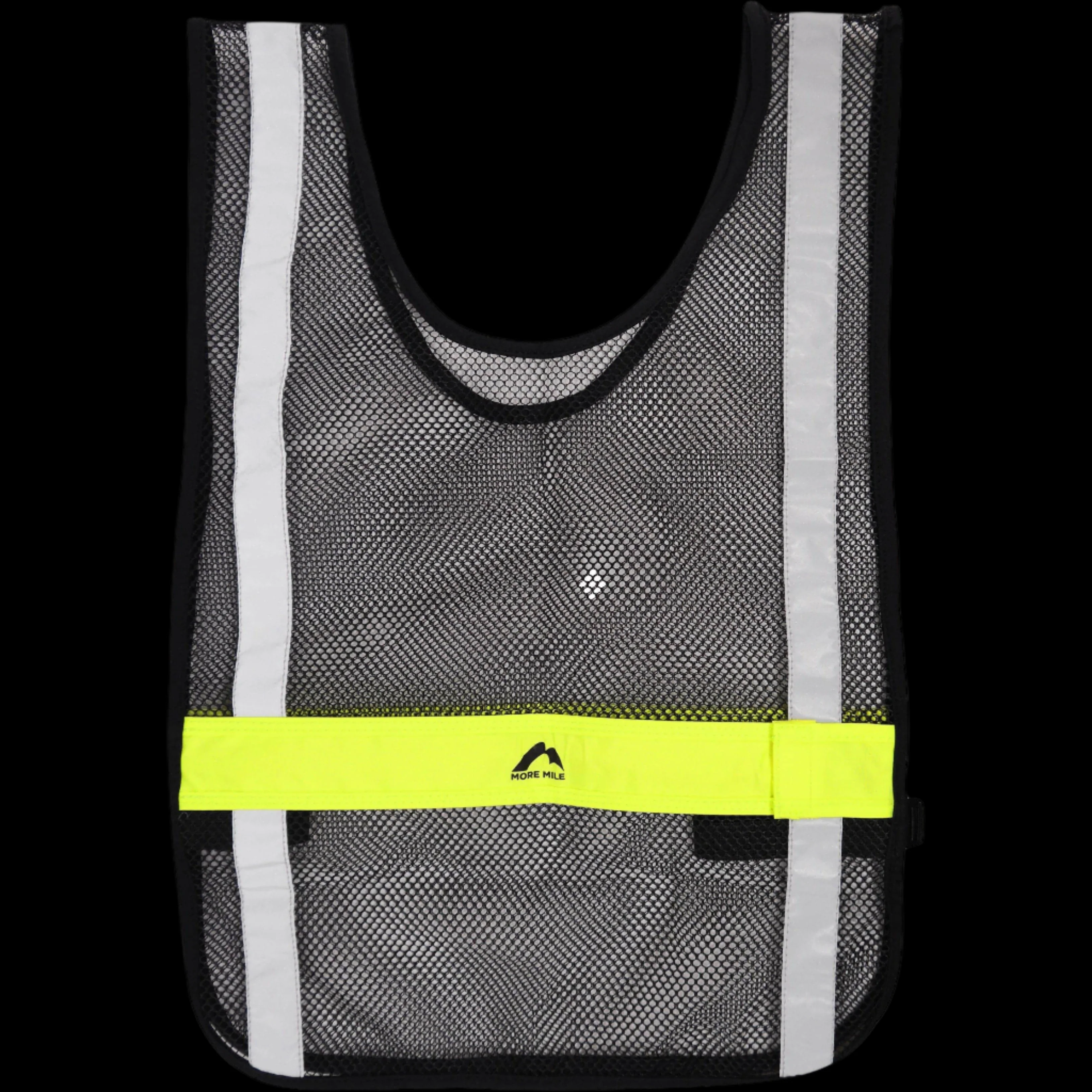More Mile Lumino Hi Viz LED Running Bib - Black - Image 3