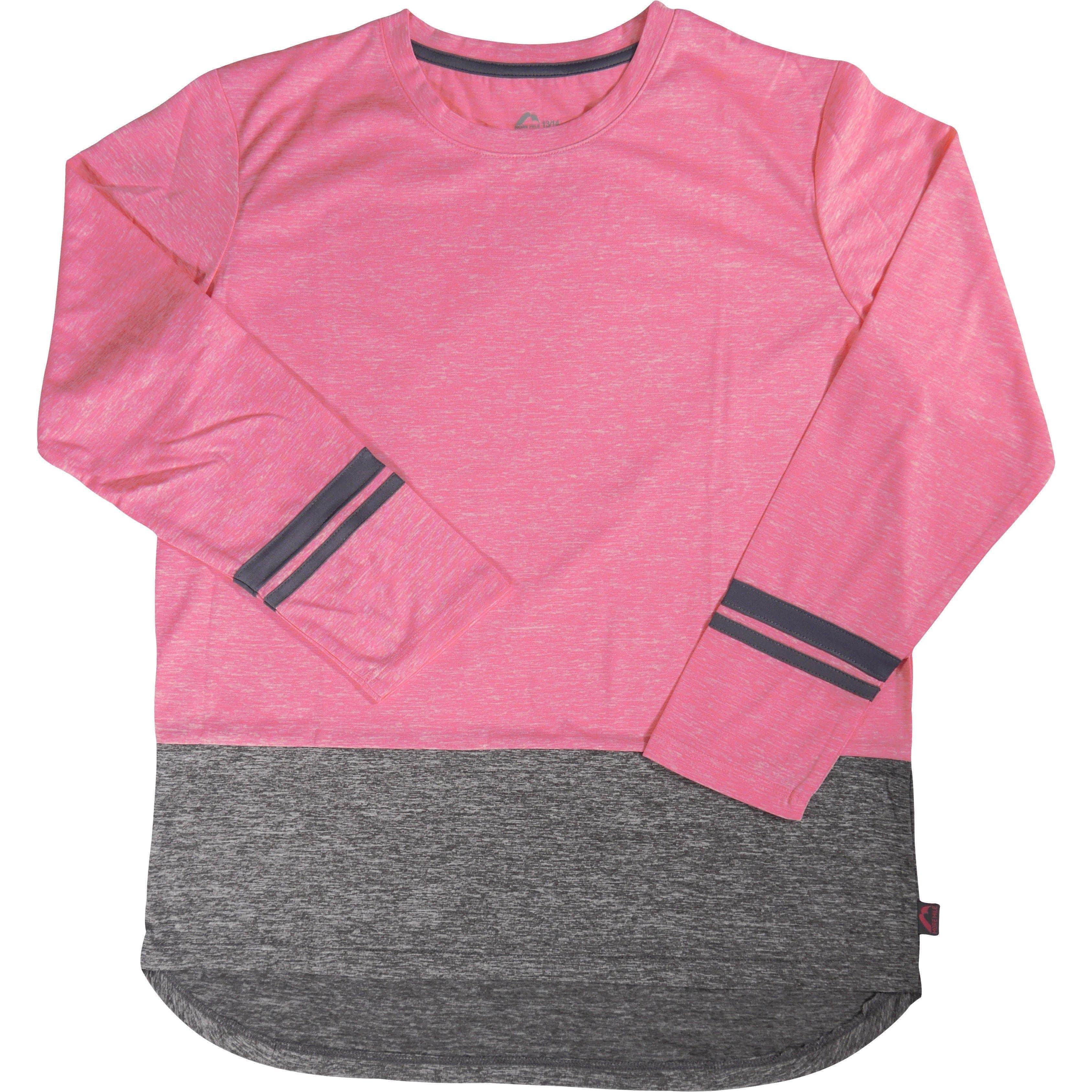 More Mile Marl Girls Long Sleeve Running Top - Pink - Image 4