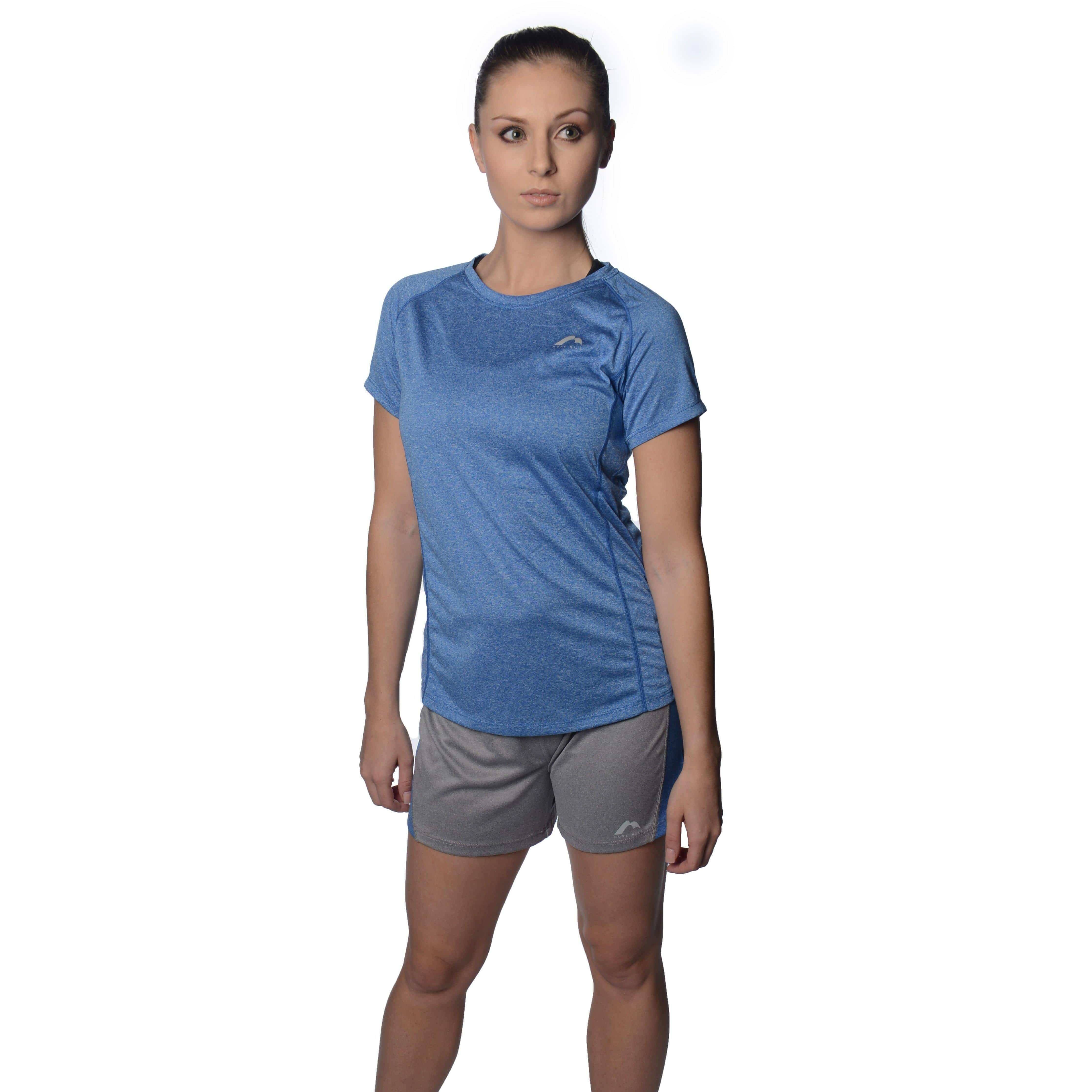 More Mile Marl Jersey Womens Training Shorts - Grey - Image 3
