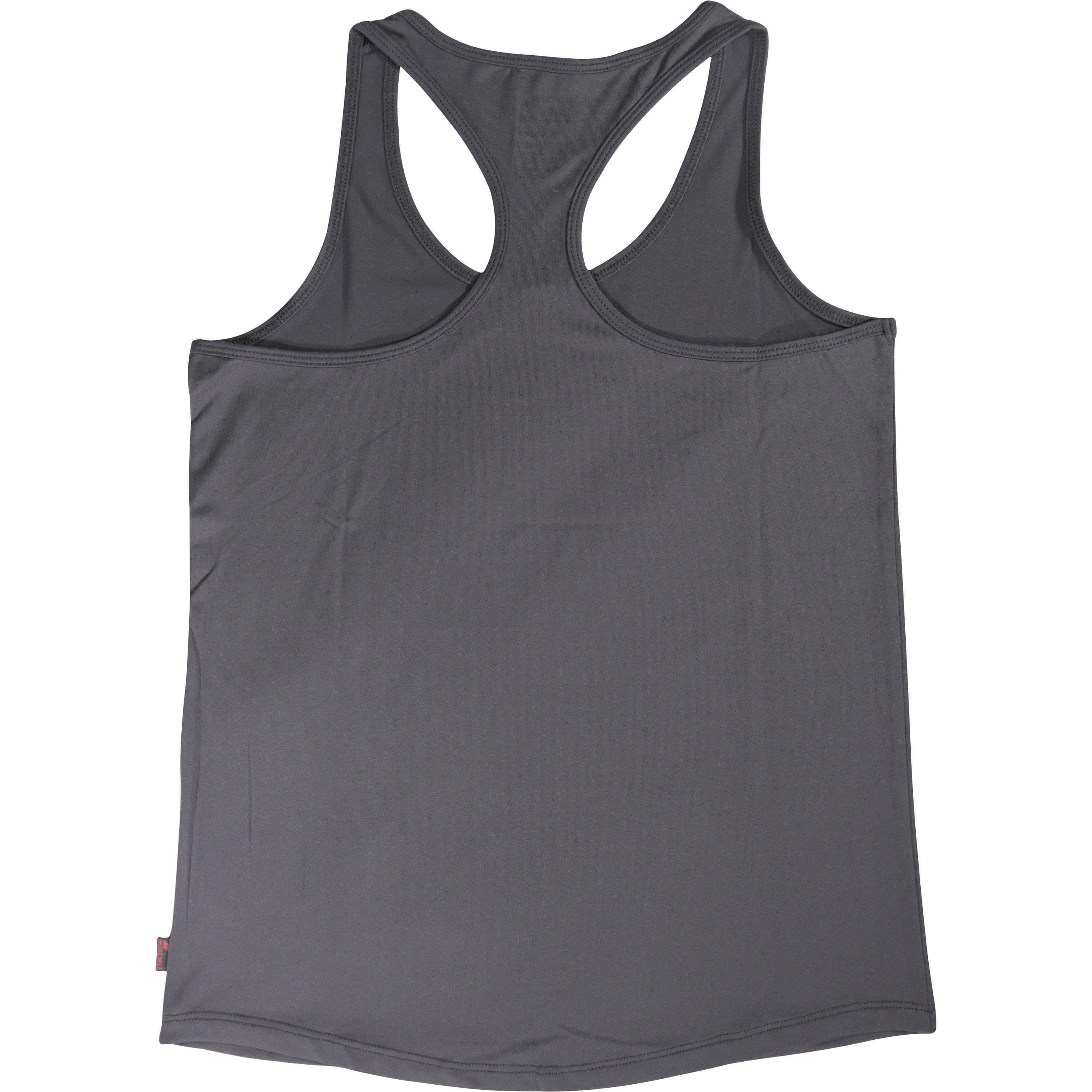 More Mile Racer Back Girls Running Vest - Grey - Image 5