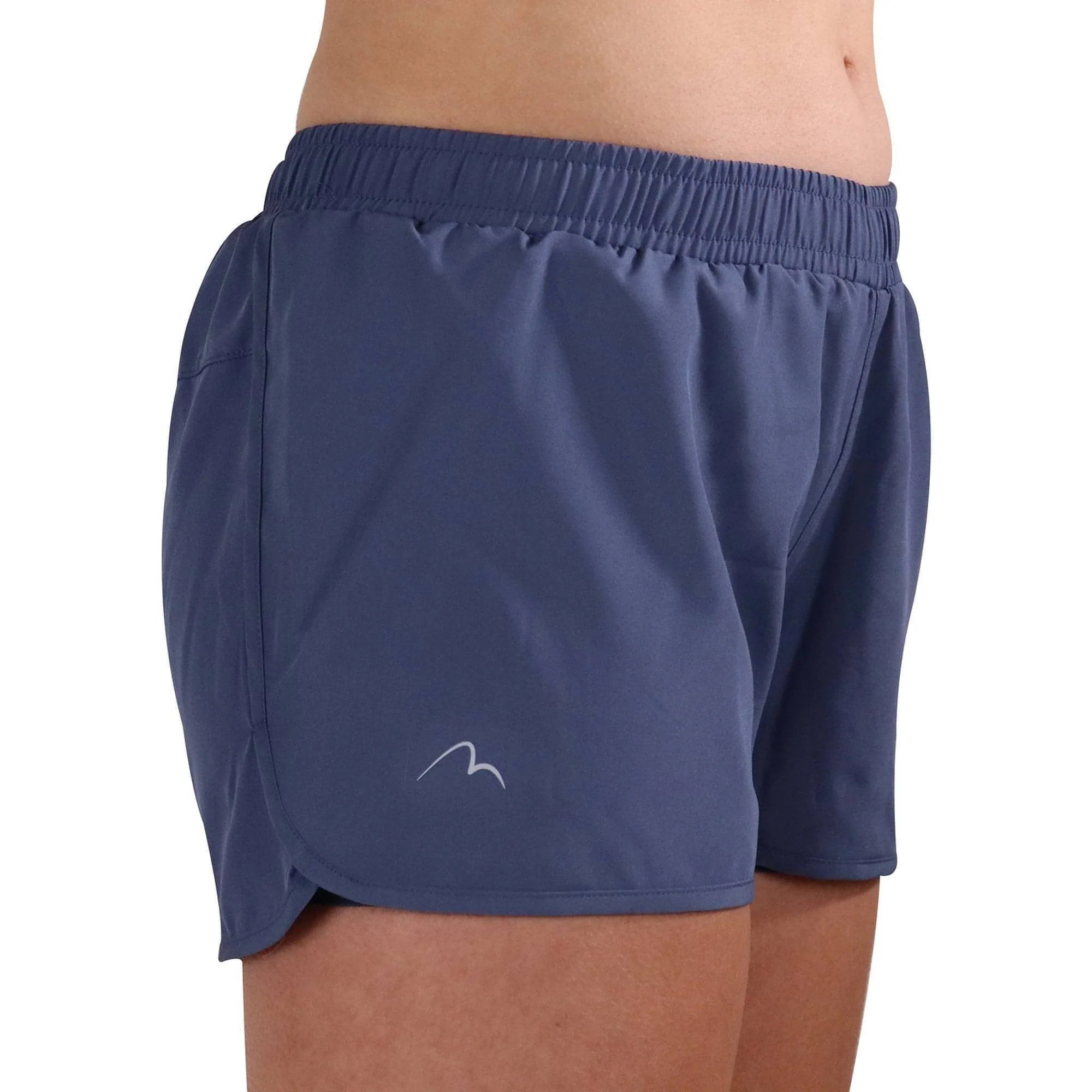 More Mile Racer Split Womens Running Shorts - Blue - Image 3