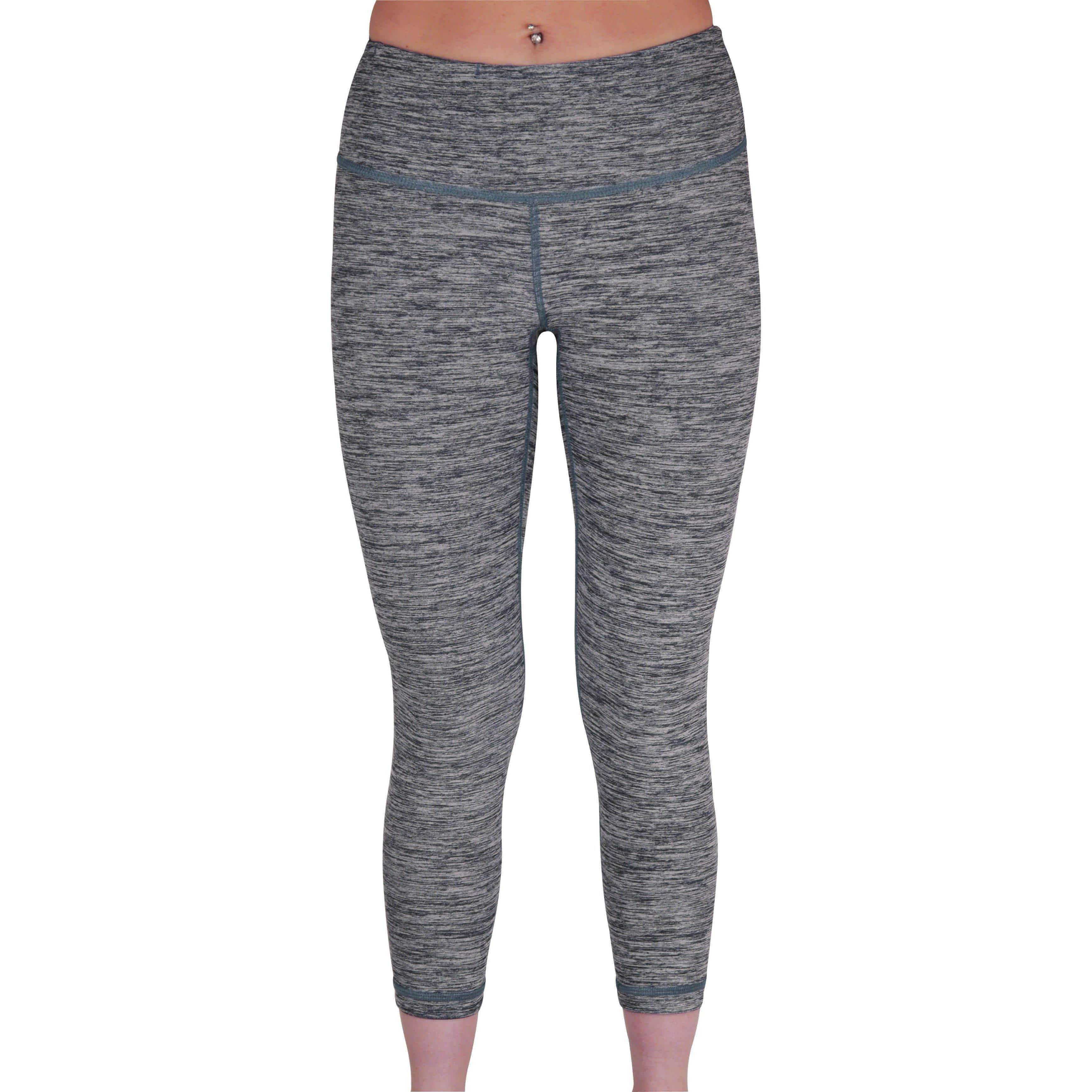 More Mile Reversible Graphic Womens 3/4 Capri Running Tights - Blue - Image 3