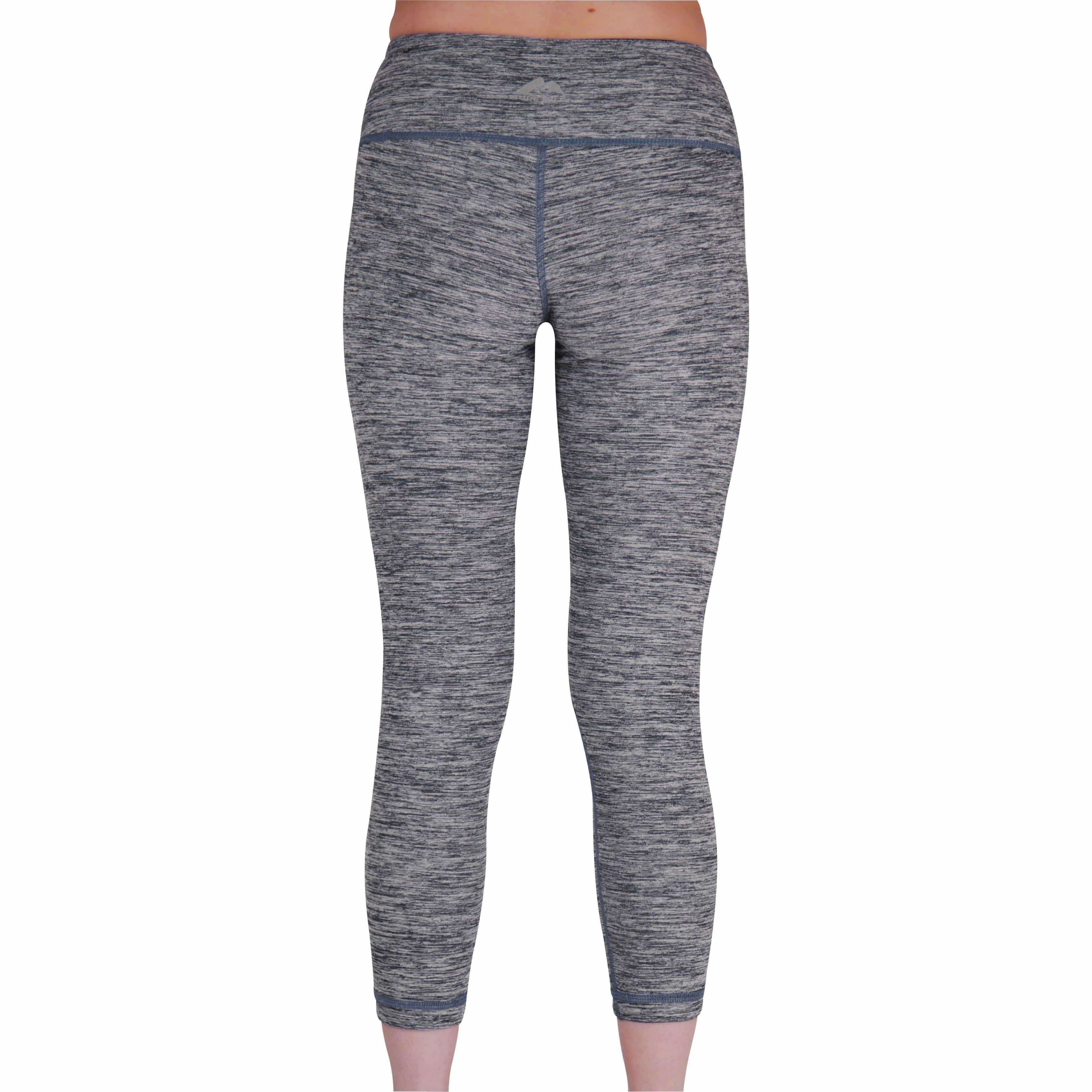 More Mile Reversible Graphic Womens 3/4 Capri Running Tights - Blue - Image 4