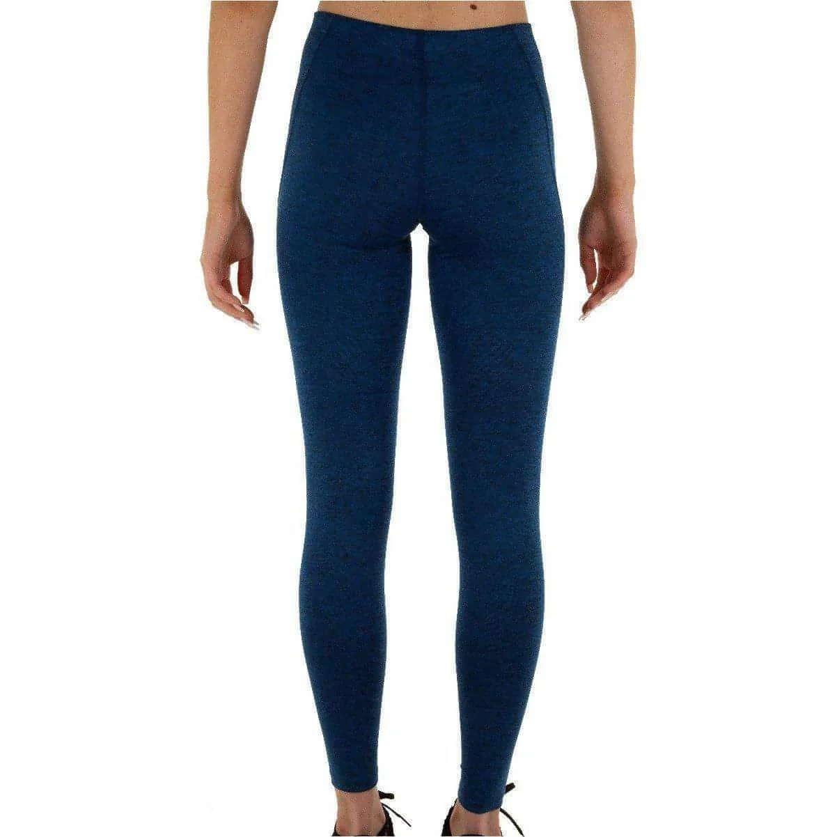 More Mile Train To Run Womens Long Running Tights - Blue - Image 3