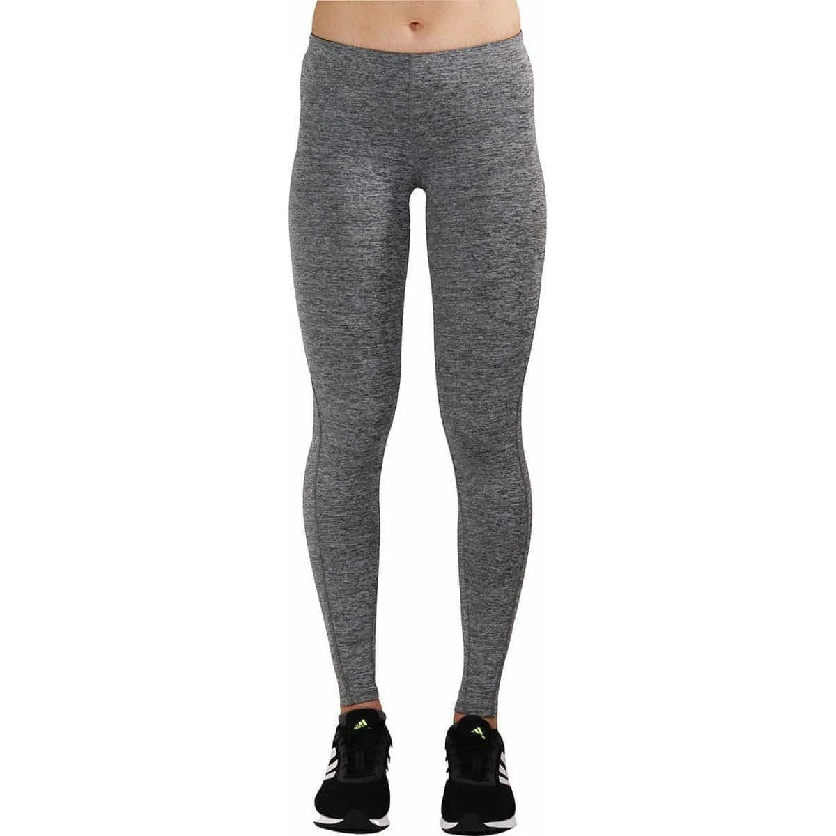 More Mile Train To Run Womens Long Running Tights - Grey - Image 2