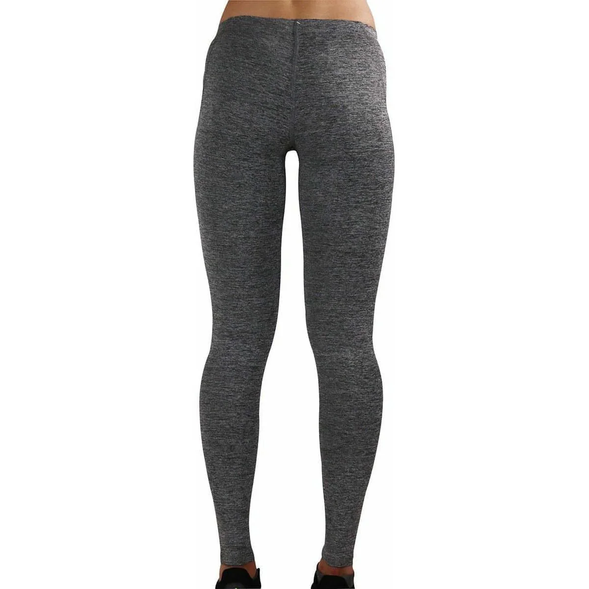 More Mile Train To Run Womens Long Running Tights - Grey - Image 3