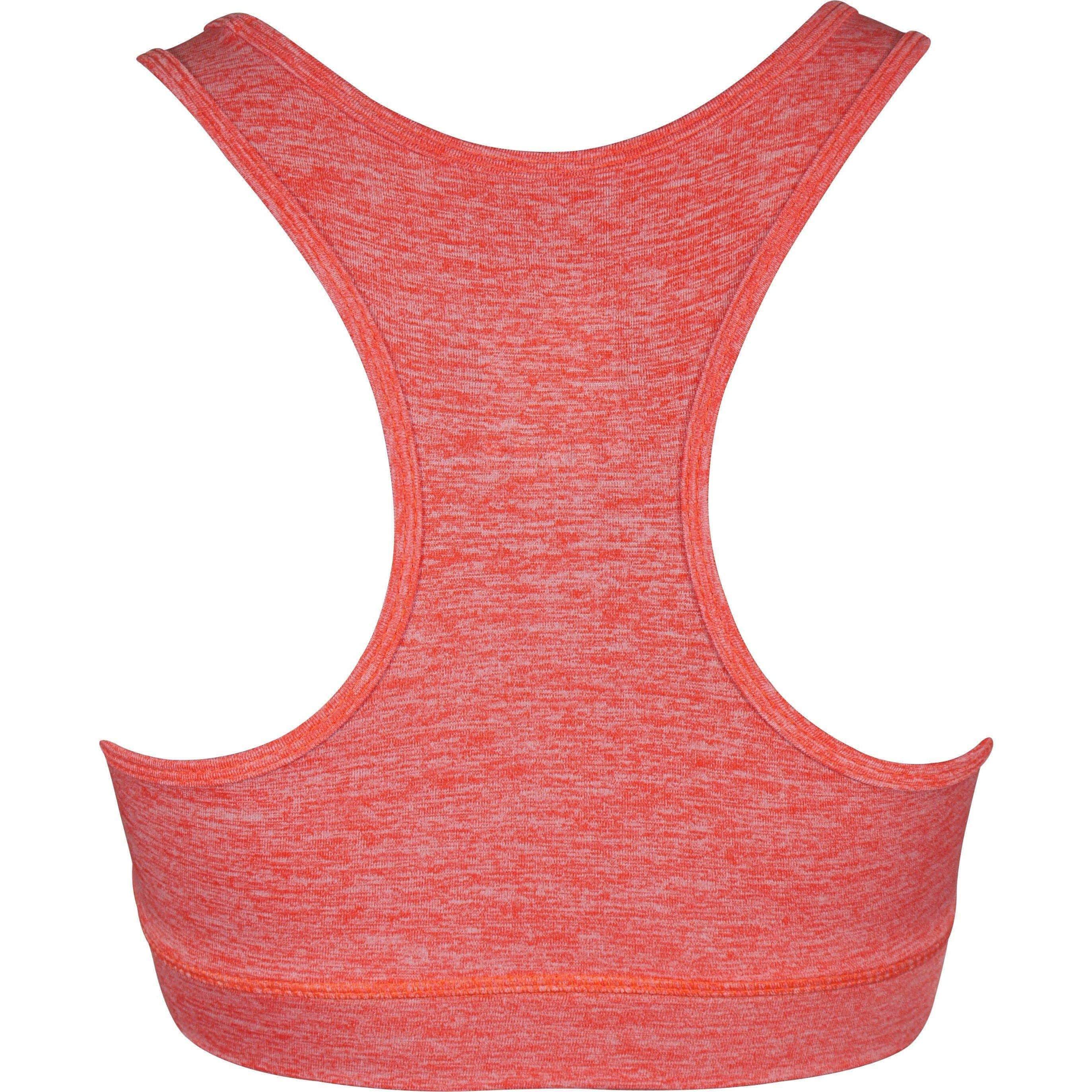 More Mile Train To Run Womens Running Crop Top - Orange - Image 5