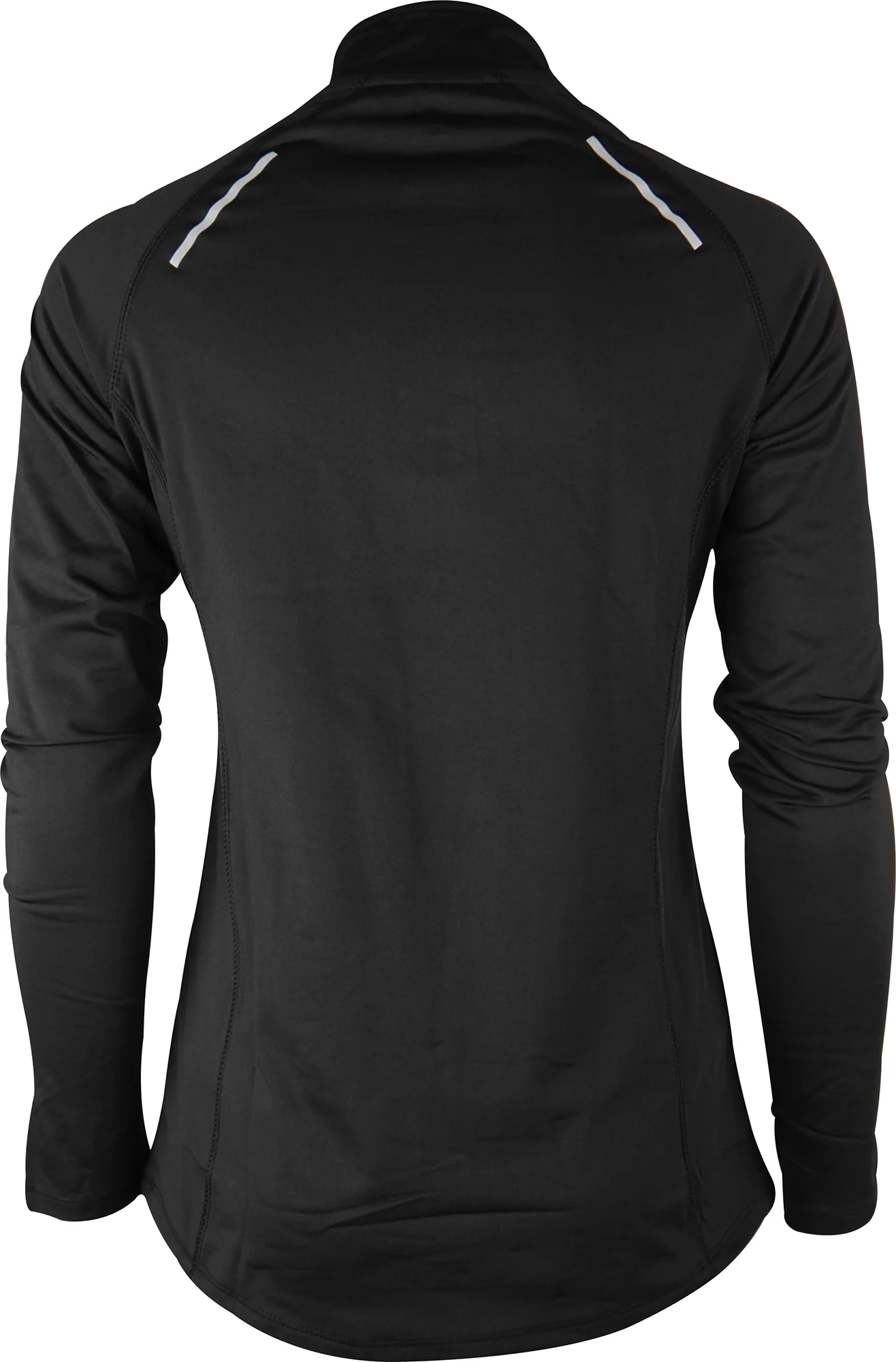 More Mile Vivid Half Zip Long Sleeve Womens Running Top - Black - Image 2