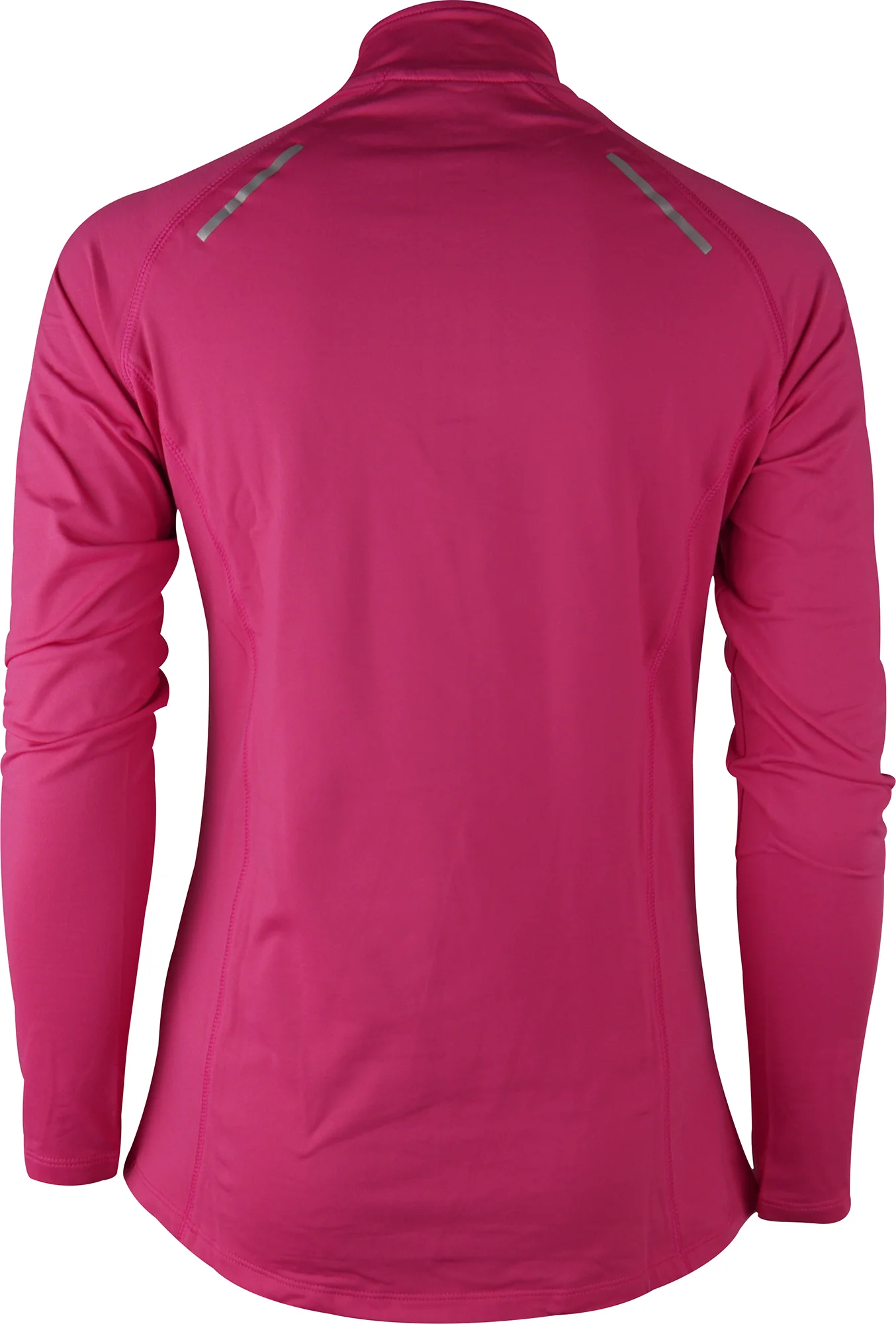 More Mile Vivid Half Zip Long Sleeve Womens Running Top - Pink - Image 2