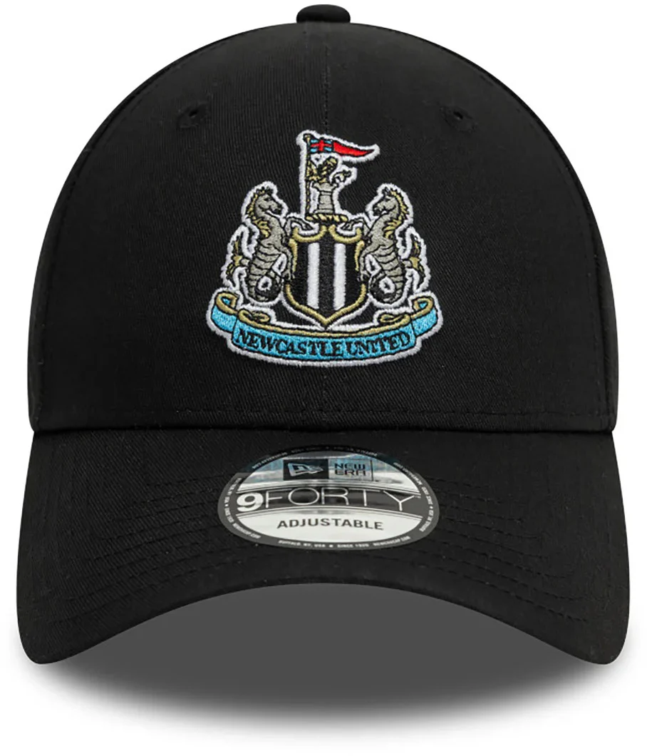 New Era Newcastle United Core 9Forty Adjustable Cap - Black - Image 3