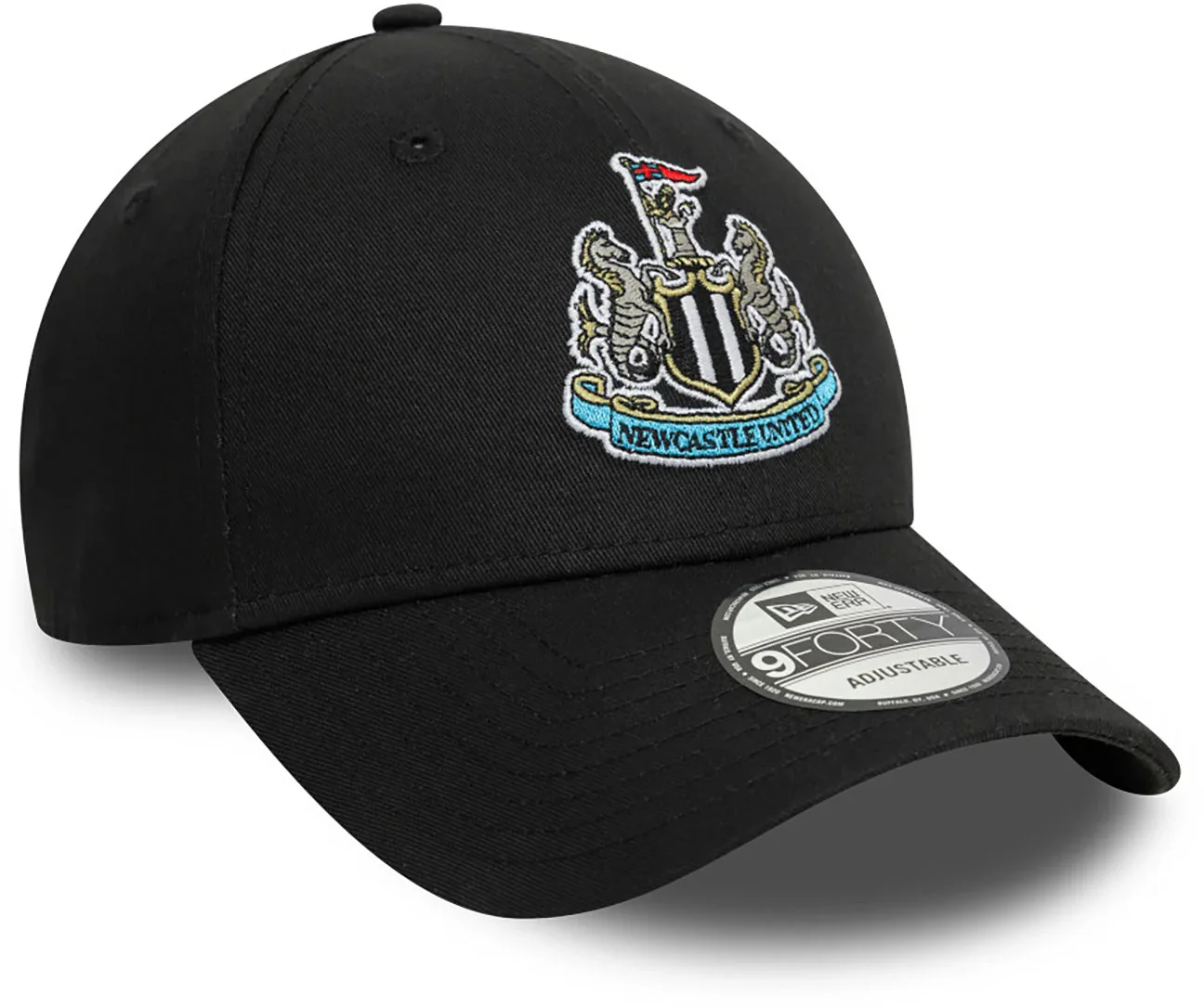 New Era Newcastle United Core 9Forty Adjustable Cap - Black - Image 4
