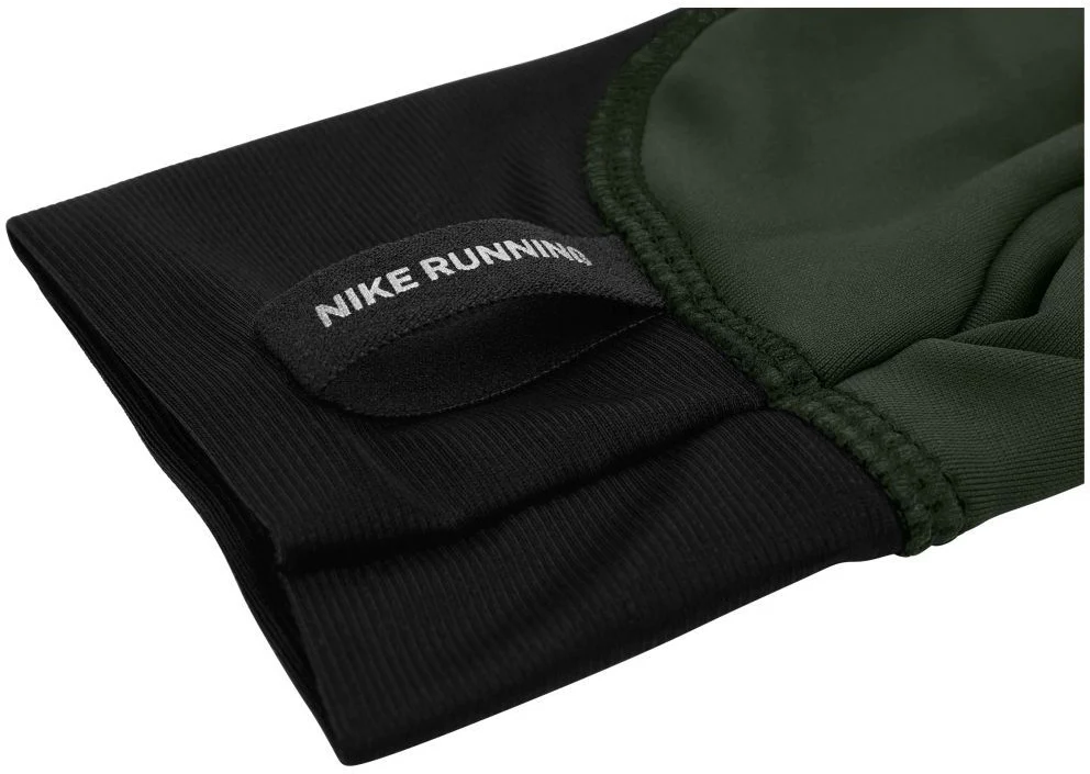 Nike Pacer Midweight Mens Running Gloves - Green - Image 3