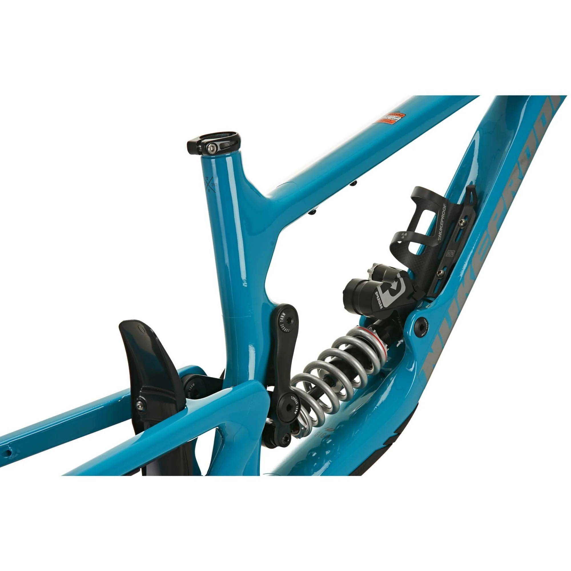 Nukeproof Giga 297 Push Shock Carbon Mountain Bike Frame 2022 - Teal - Image 9