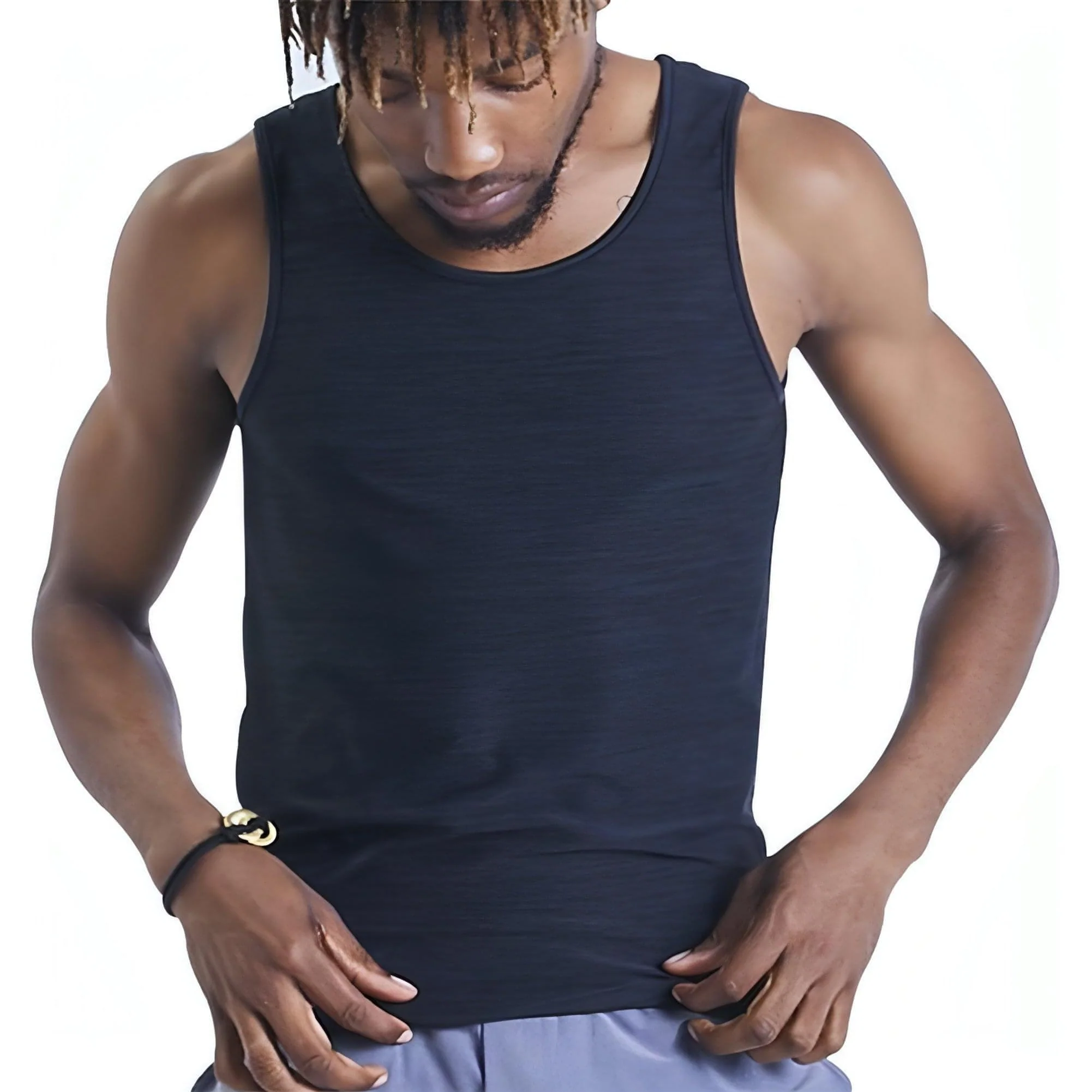 Ohmme Vajra II Mens Yoga Vest - Black