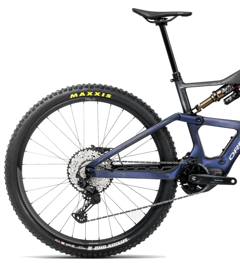 Orbea Rise LT M10 Carbon Electric Full Suspension Mountain Bike 2025 - Tanzanite Carbon View - Image 2