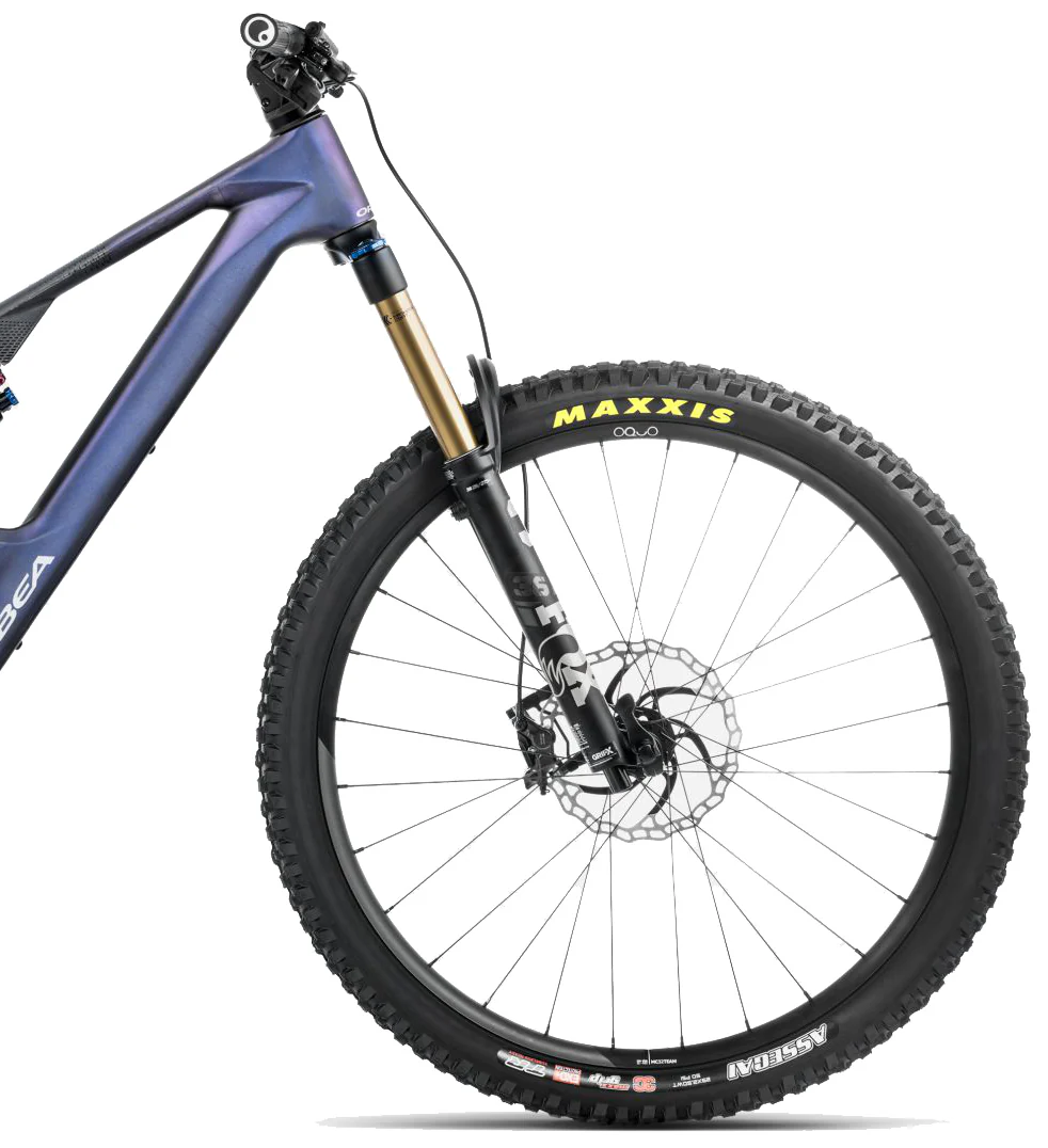 Orbea Rise LT M10 Carbon Electric Full Suspension Mountain Bike 2025 - Tanzanite Carbon View - Image 3