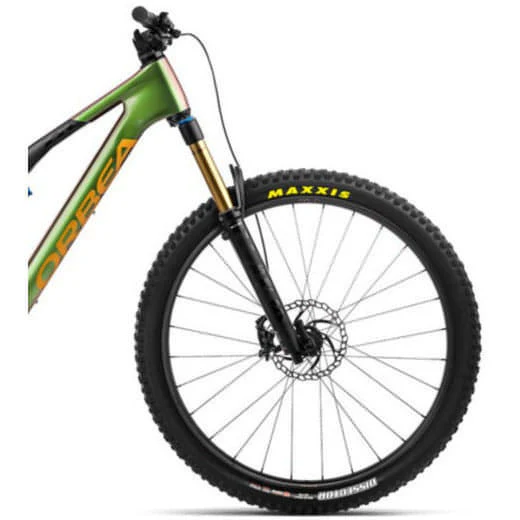 Orbea Rise M-Team Electric Carbon Mountain Bike 2023 - Chameleon Goblin Green - Image 3