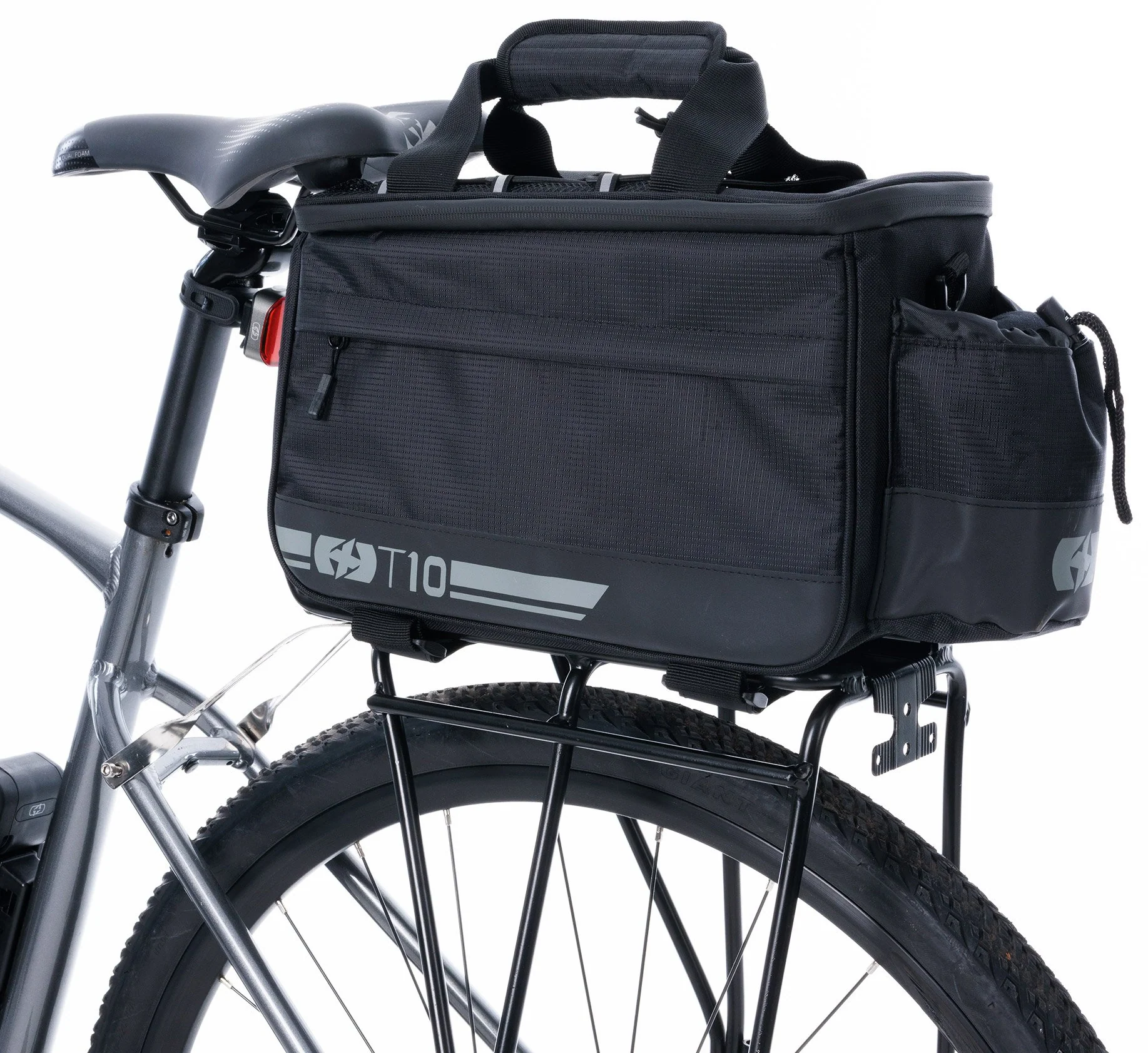 Oxford T10 Rack Top Bag 10L - Black - Image 9