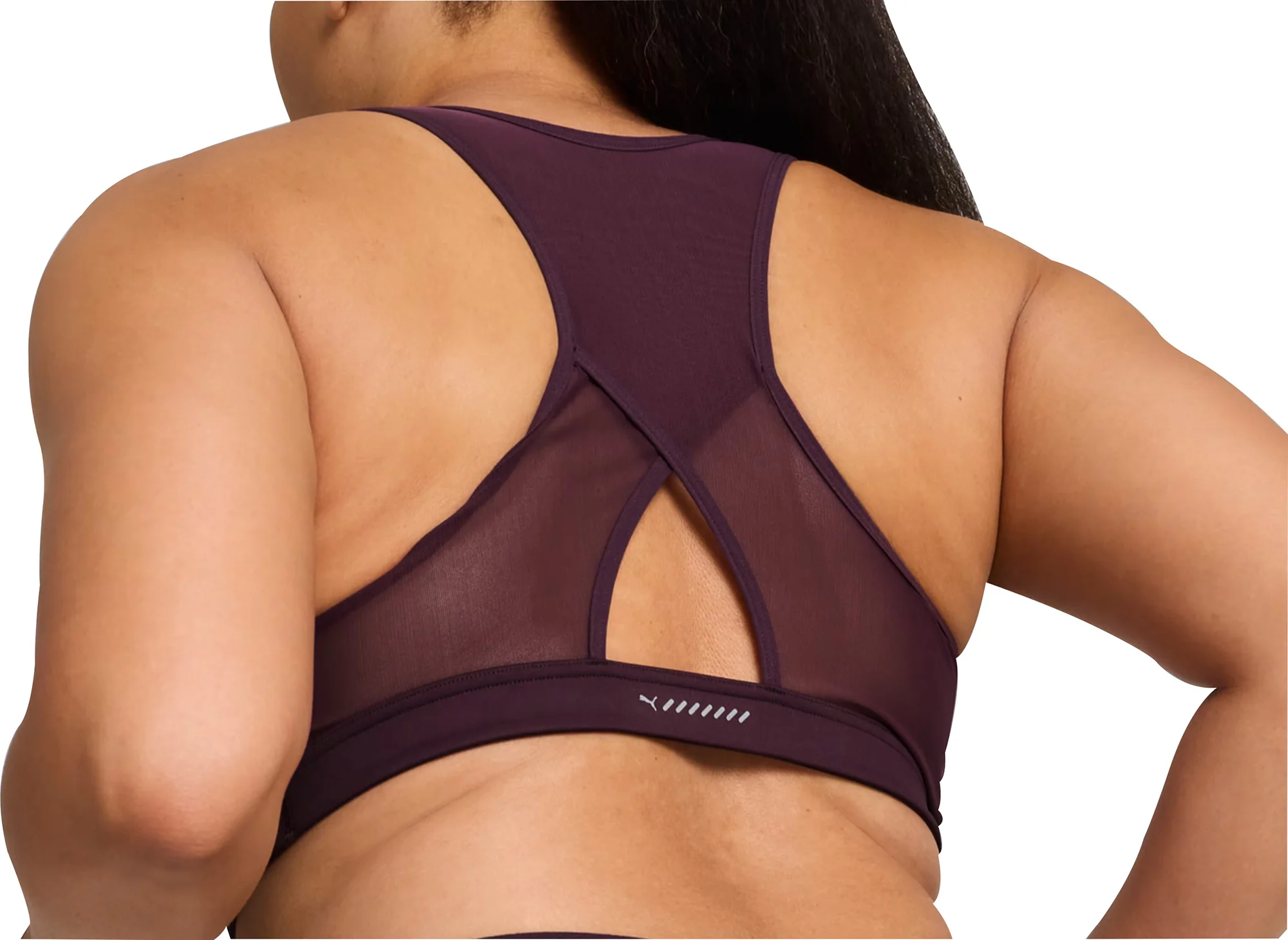 Puma 4KEEPS Womens Running Sports Bra - Purple - Image 2