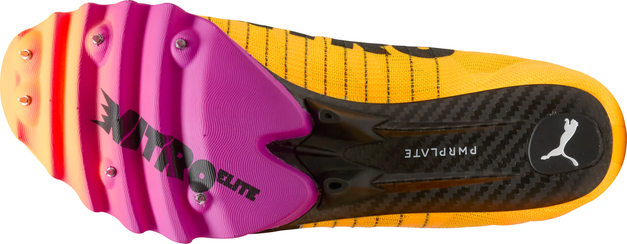 Puma Berserker Nitro Elite 2 Mens Running Spikes - Orange - Image 2