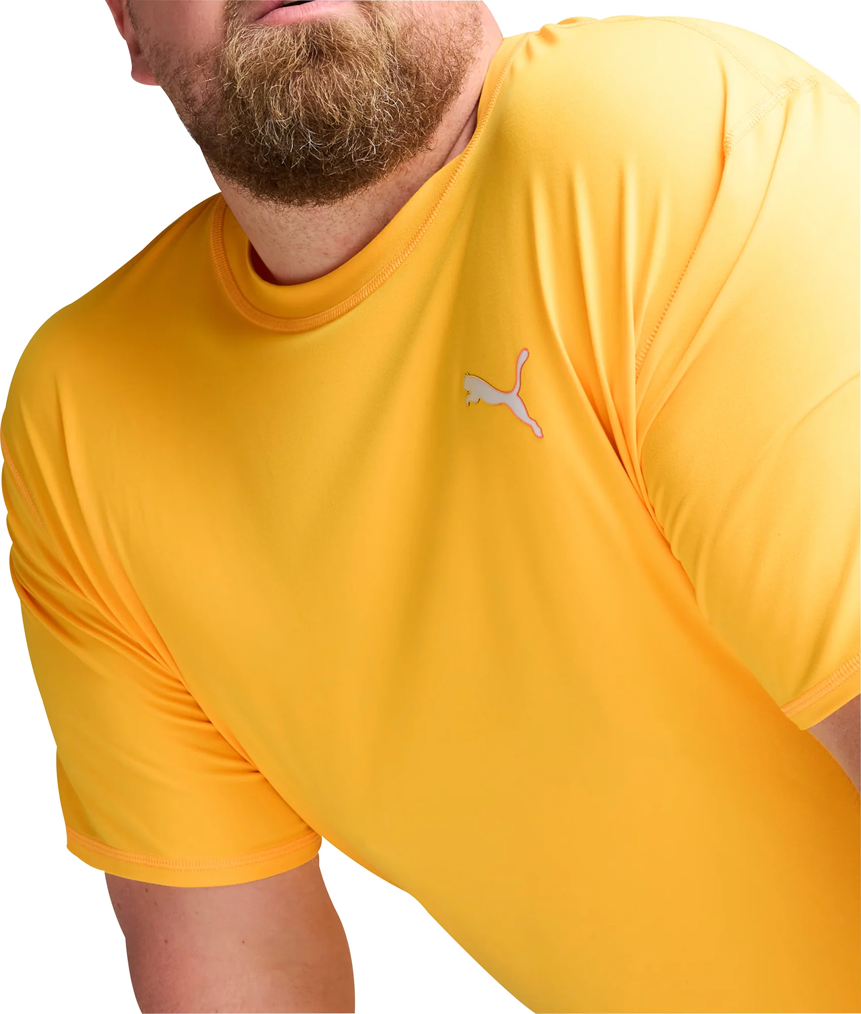 Puma Cloudspun Short Sleeve Mens Running Top - Orange - Image 4