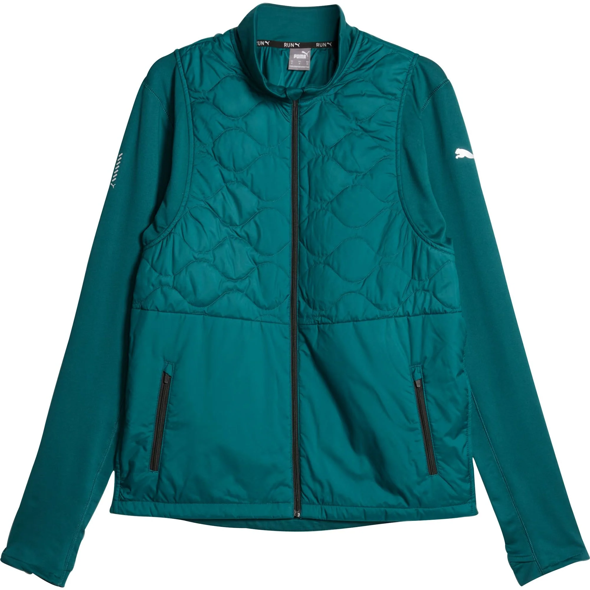 Puma Cloudspun WRMBL Mens Running Jacket - Green - Image 7