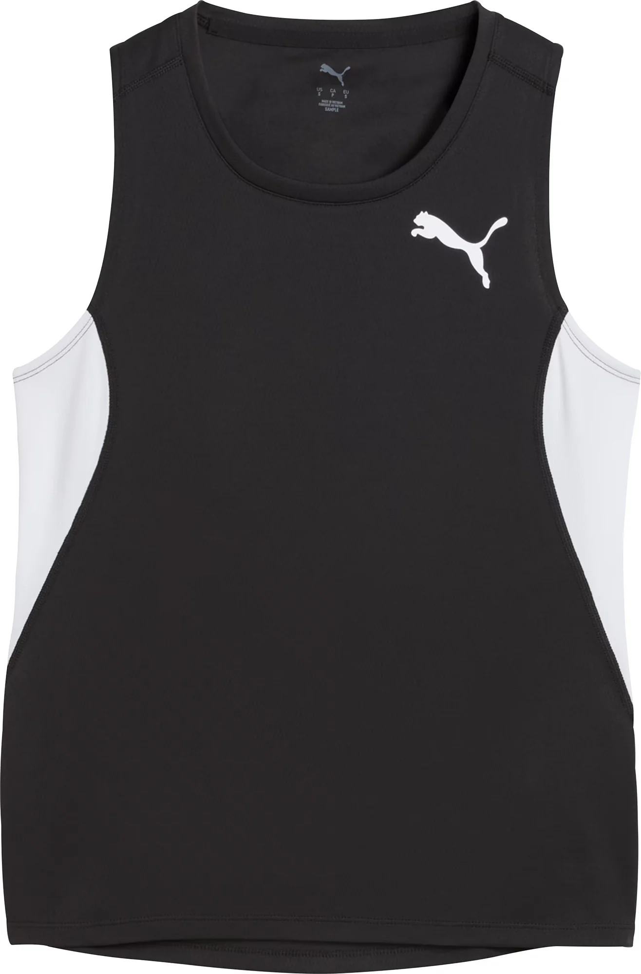 Puma Cross The Line 3 Womens Running Vest Tank Top - Black