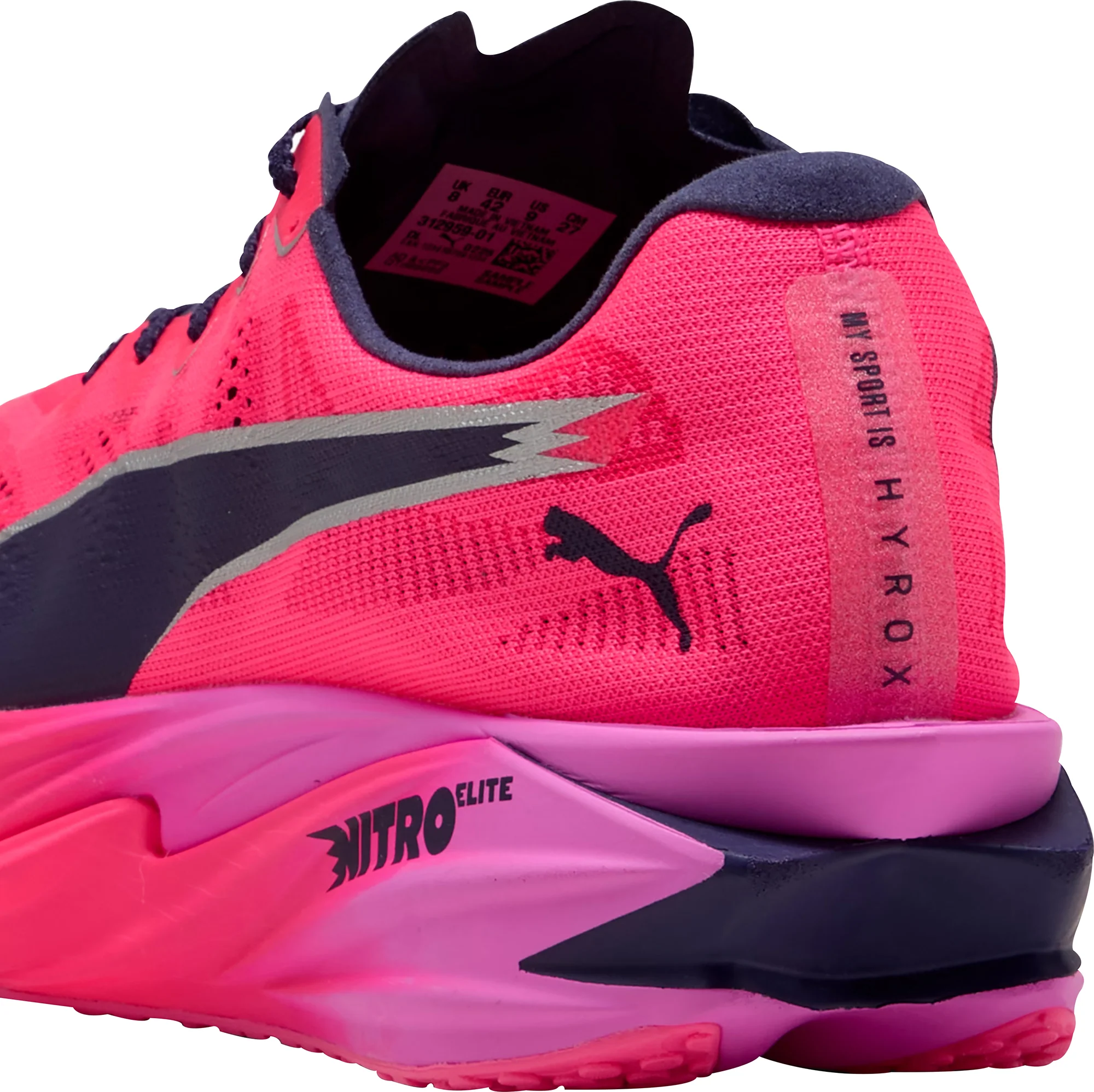 Puma Deviate HYROX Elite Mens Running Shoes - Pink - Image 6