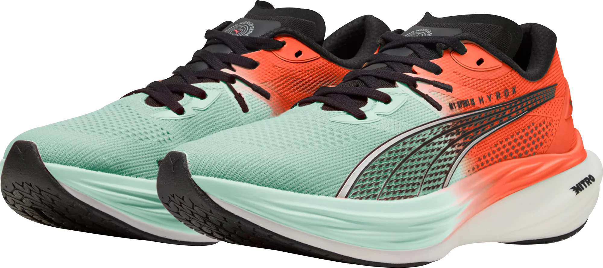 Puma Deviate Nitro 3 HYROX Mens Running Shoes - Green - Image 5