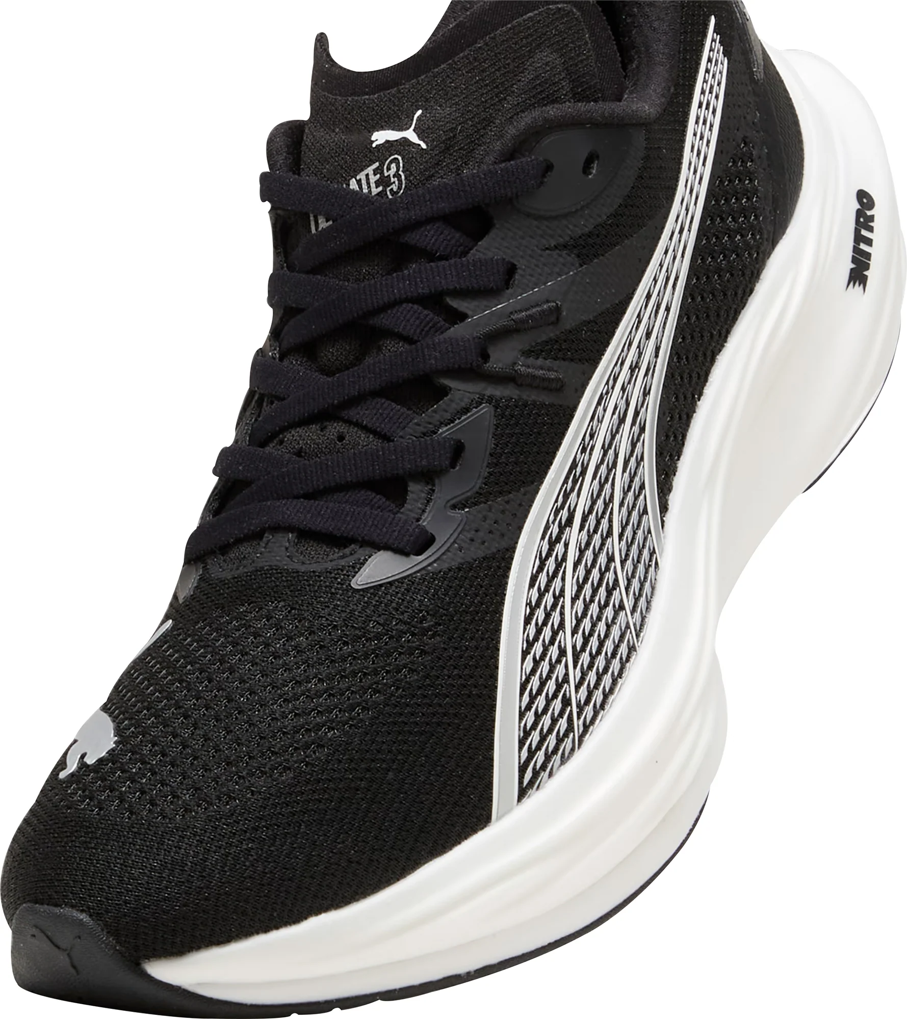 Puma Deviate Nitro 3 Mens Running Shoes - Black - Image 6