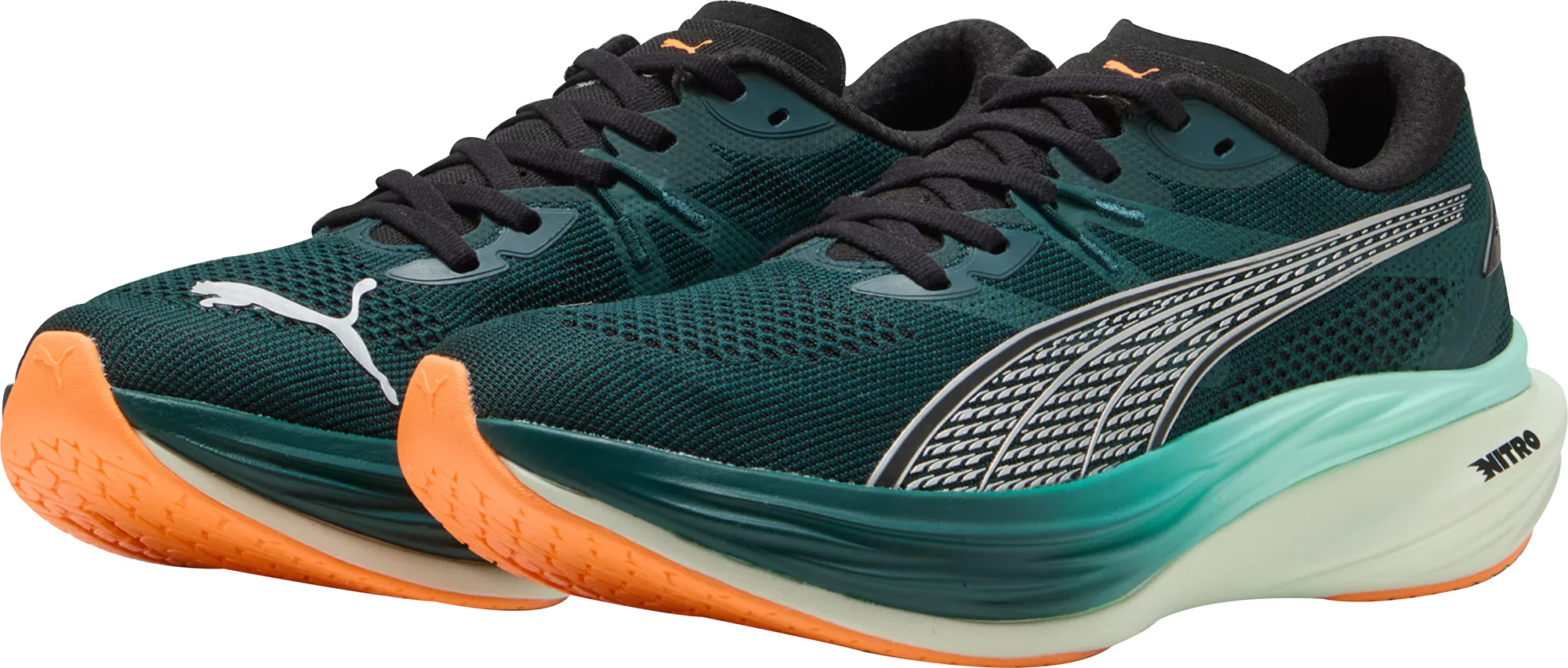 Puma Deviate Nitro 3 Mens Running Shoes - Green - Image 5