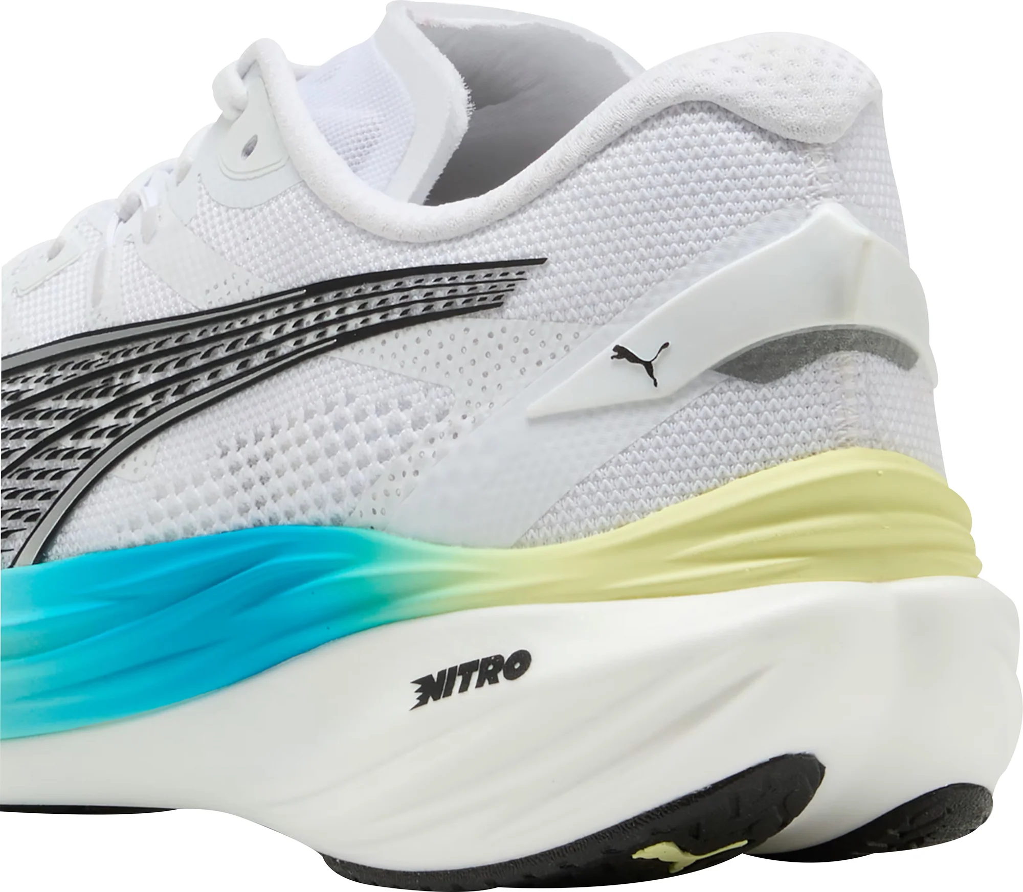 Puma Deviate Nitro 3 Mens Running Shoes - White - Image 6