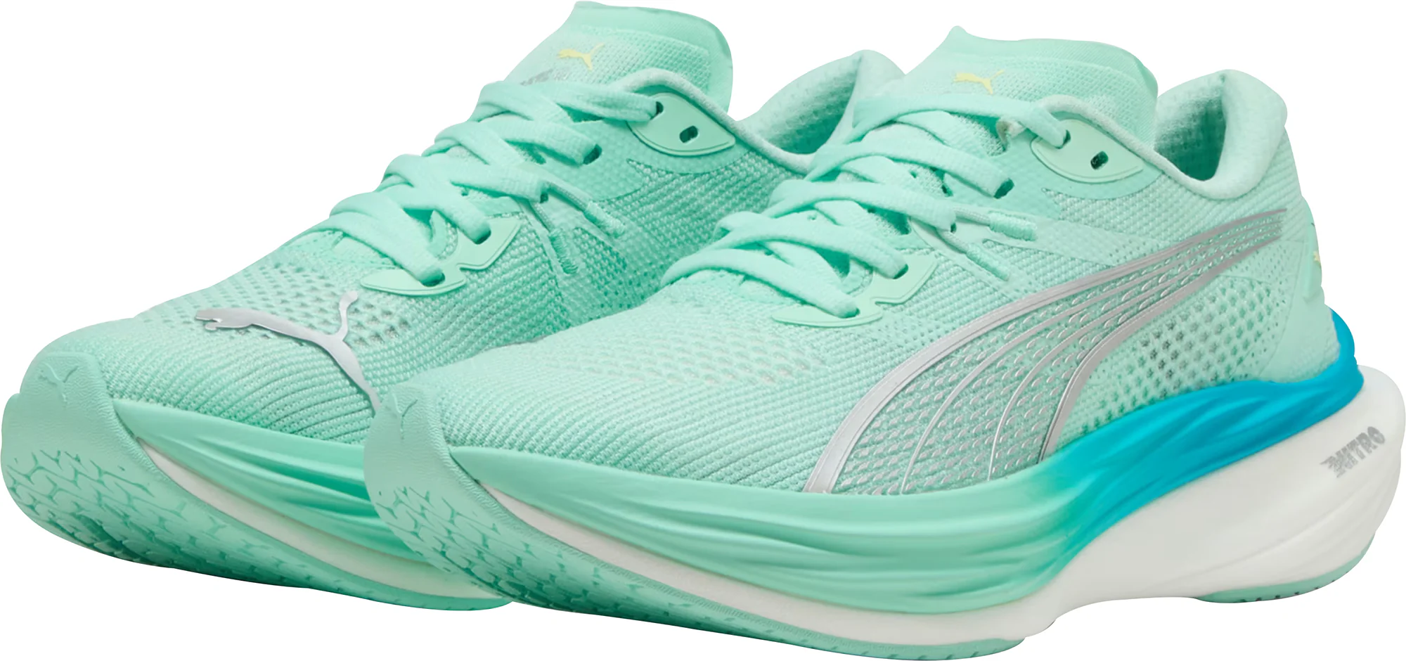 Puma Deviate Nitro 3 Womens Running Shoes - Green - Image 4