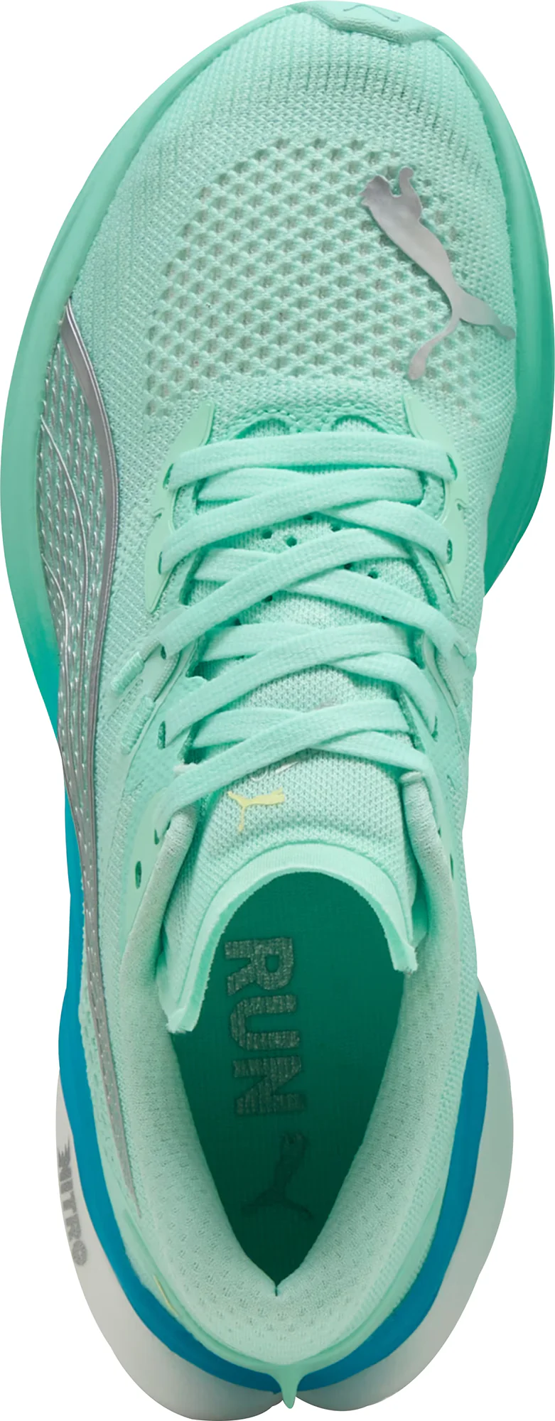 Puma Deviate Nitro 3 Womens Running Shoes - Green - Image 5