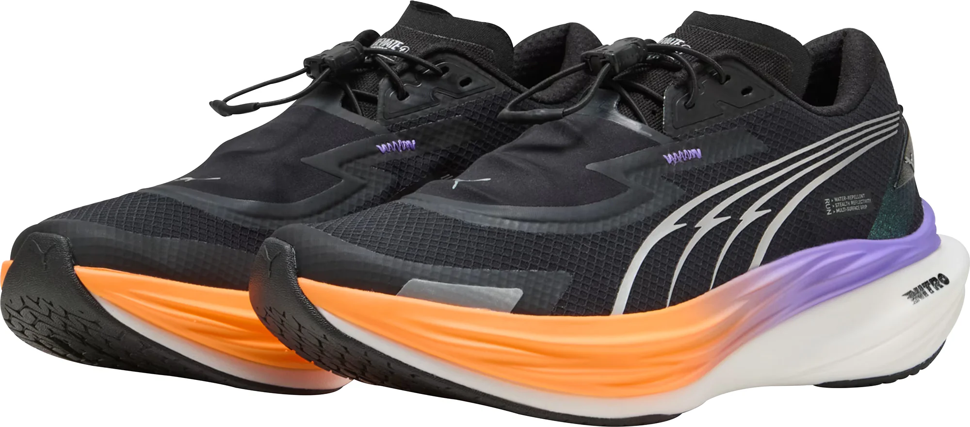 Puma Deviate Nitro 3 WTR+ Womens Running Shoes - Black - Image 5