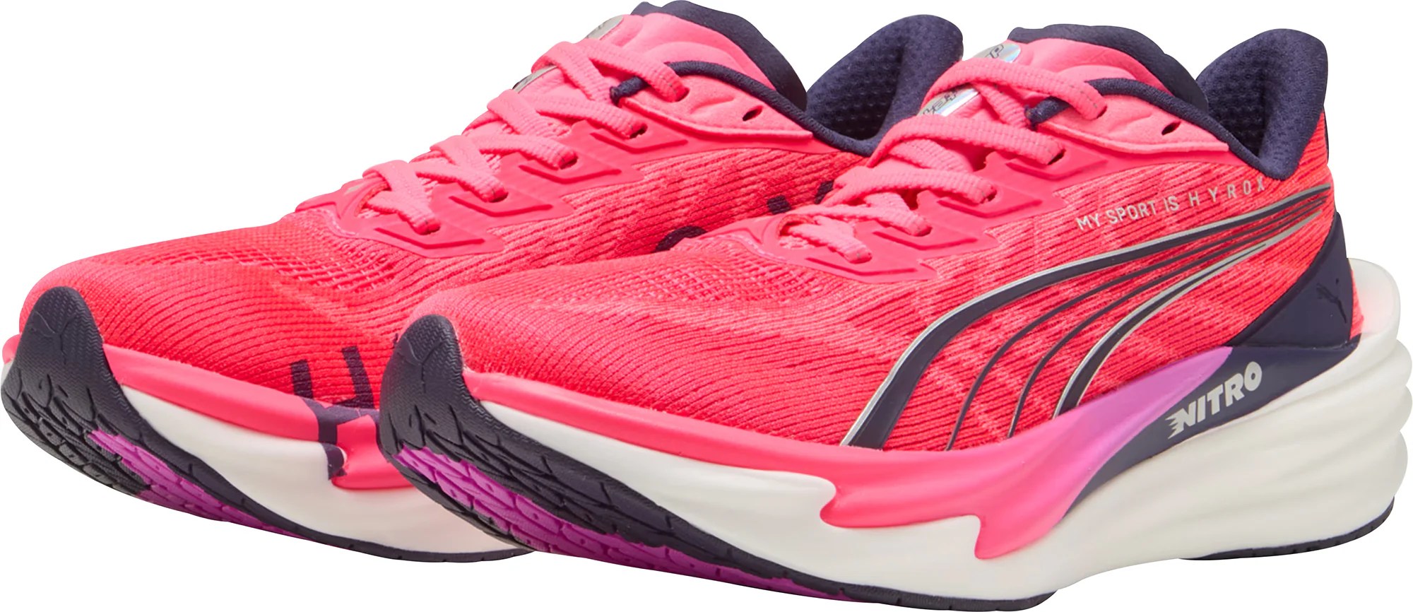 Puma Deviate Nitro 4 HYROX Womens Running Shoes - Pink - Image 5