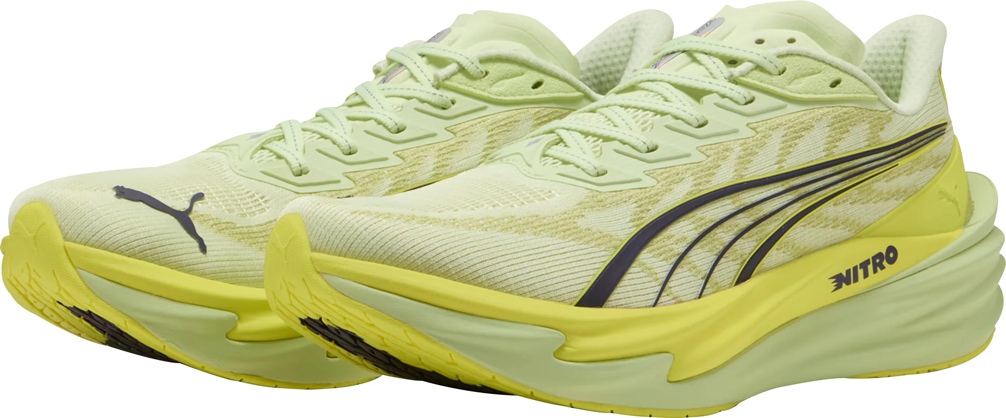 Puma Deviate Nitro 4 Mens Running Shoes - Green - Image 5