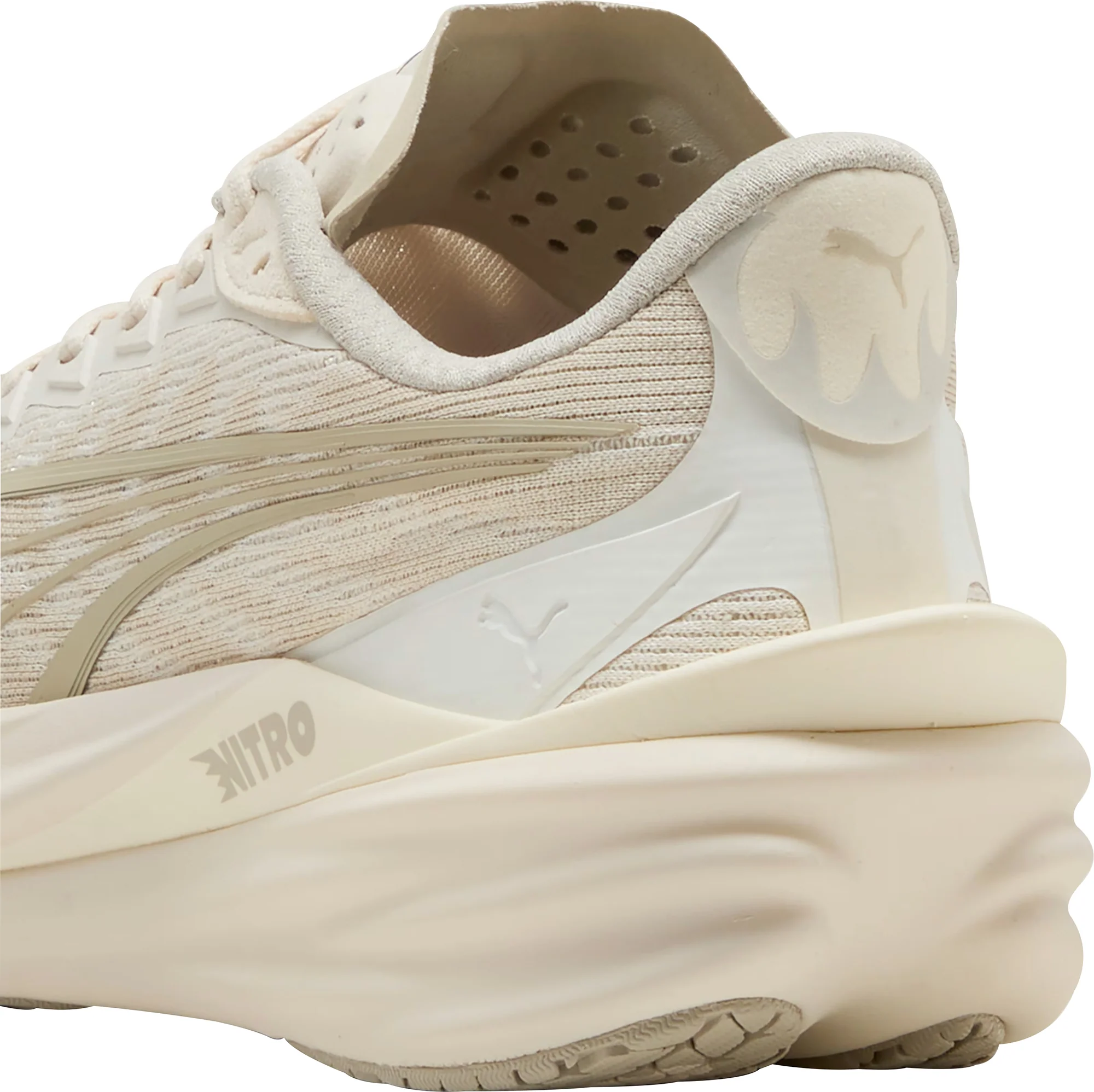 Puma Deviate Nitro 4 Womens Running Shoes - Cream - Image 6