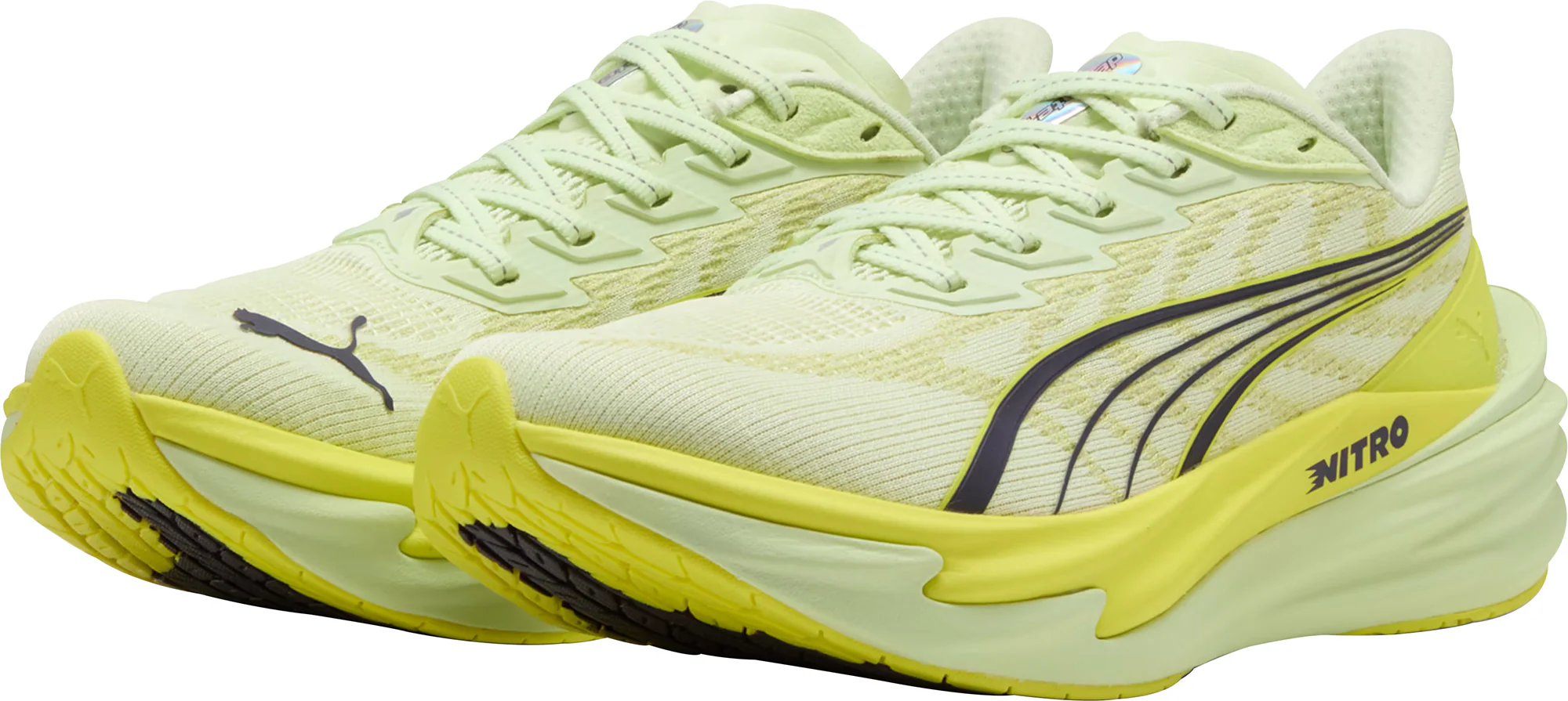 Puma Deviate Nitro 4 Womens Running Shoes - Green - Image 5
