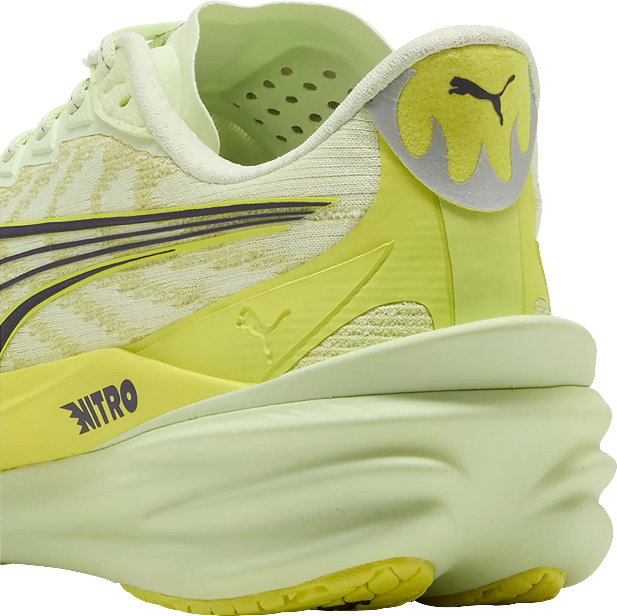 Puma Deviate Nitro 4 Womens Running Shoes - Green - Image 6